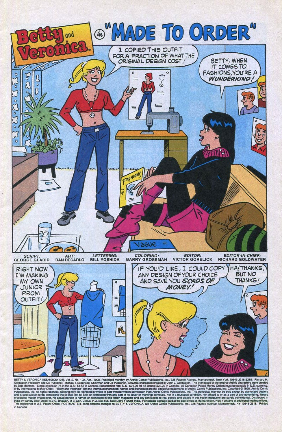 Read online Betty and Veronica (1987) comic -  Issue #122 - 3