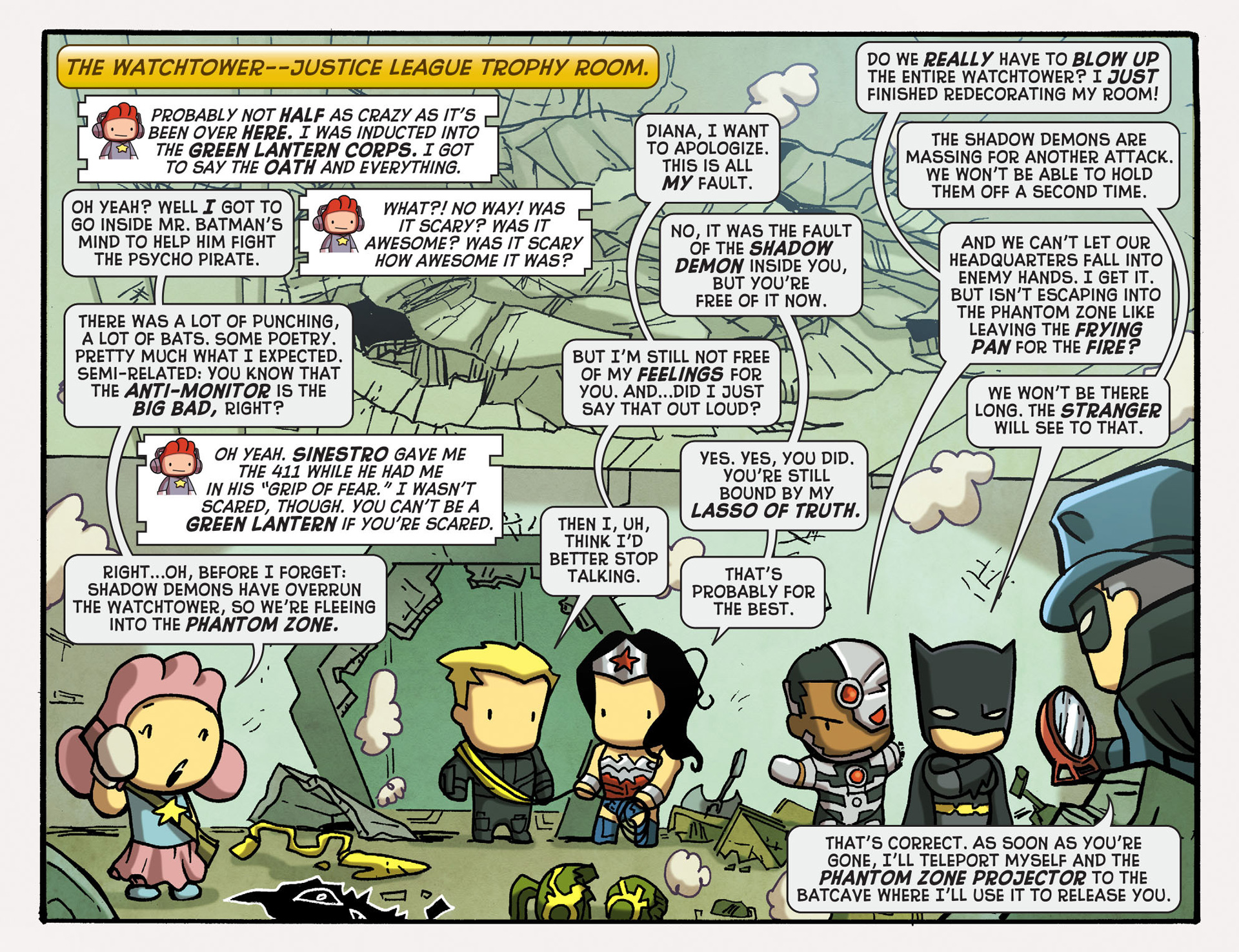Read online Scribblenauts Unmasked: A Crisis of Imagination comic -  Issue #9 - 15