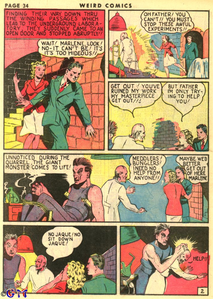 Read online Weird Comics comic -  Issue #3 - 36