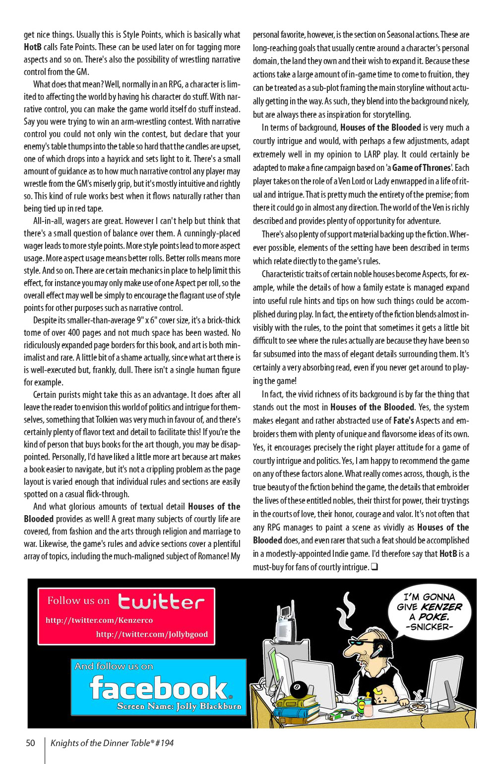 Read online Knights of the Dinner Table comic -  Issue #194 - 52