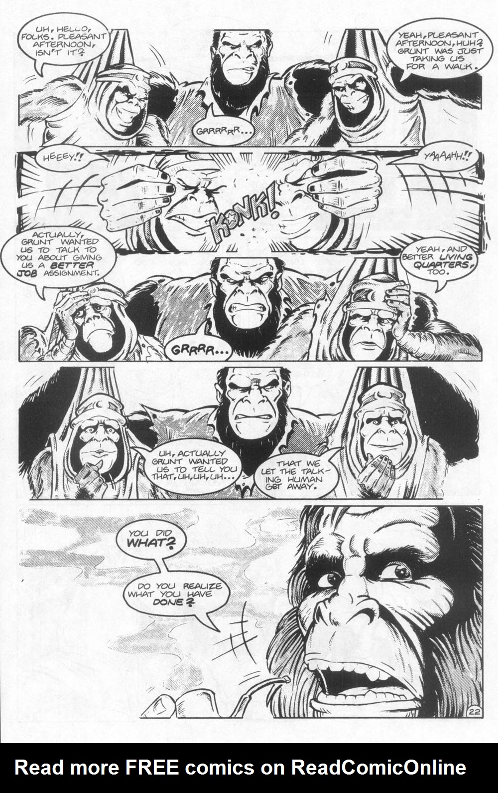 Read online Planet of the Apes (1990) comic -  Issue #22 - 24