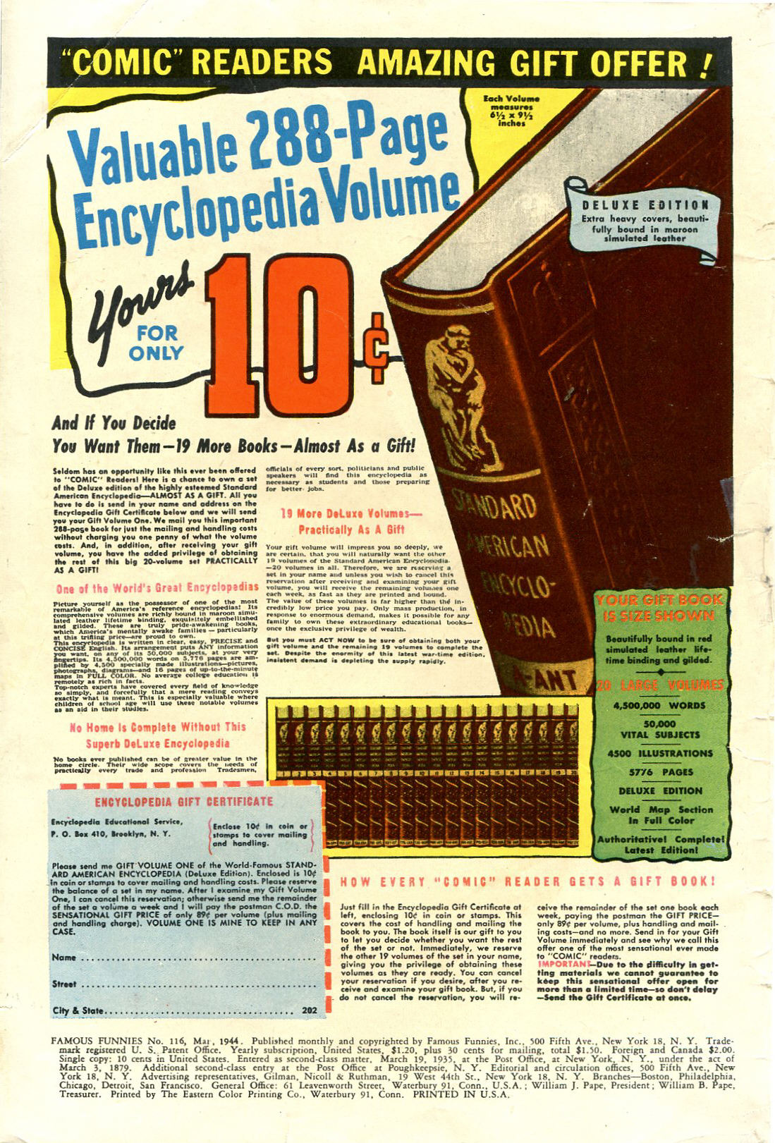 Read online Famous Funnies comic -  Issue #116 - 2