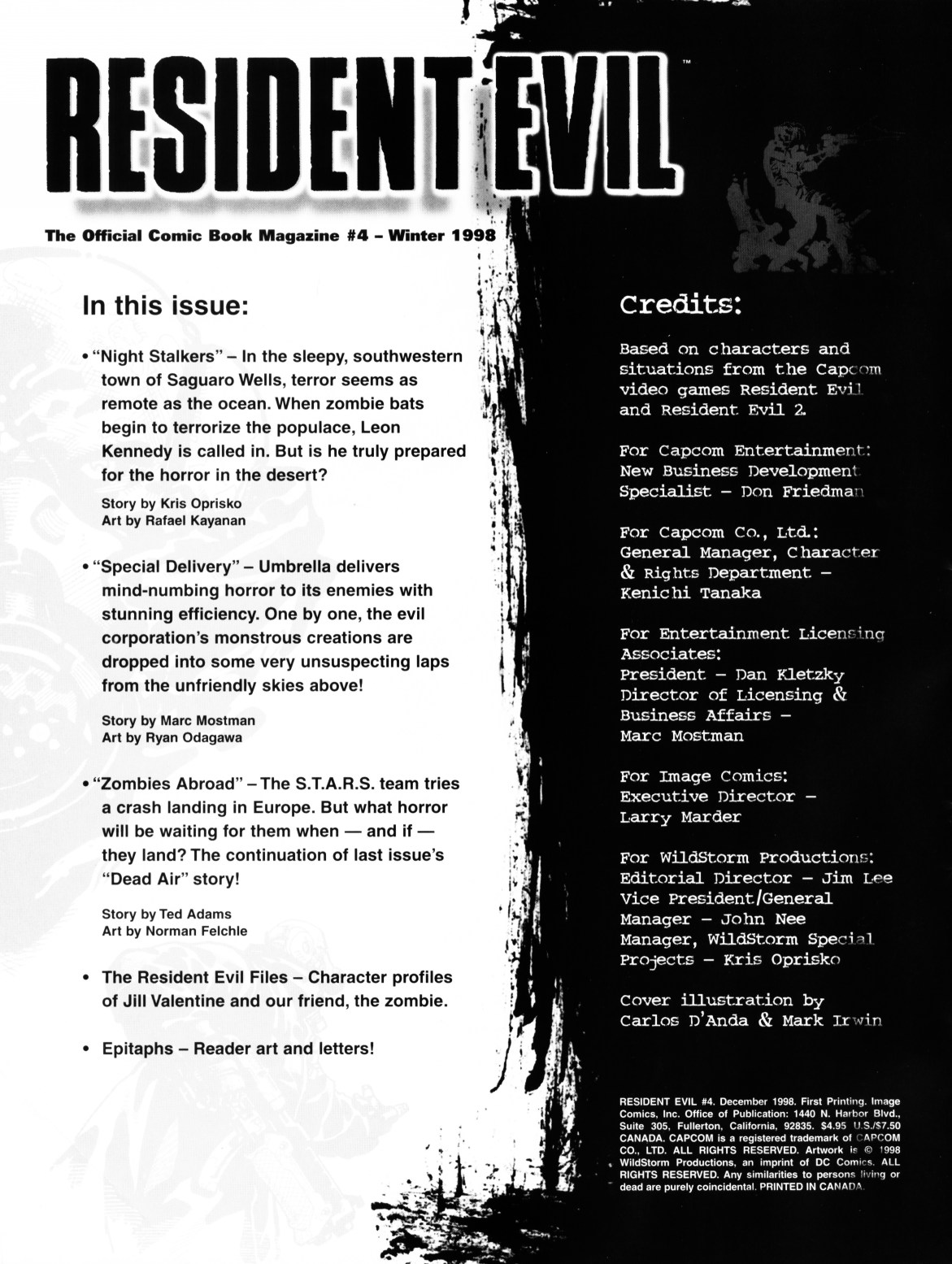Read online Resident Evil (1998) comic -  Issue #4 - 2