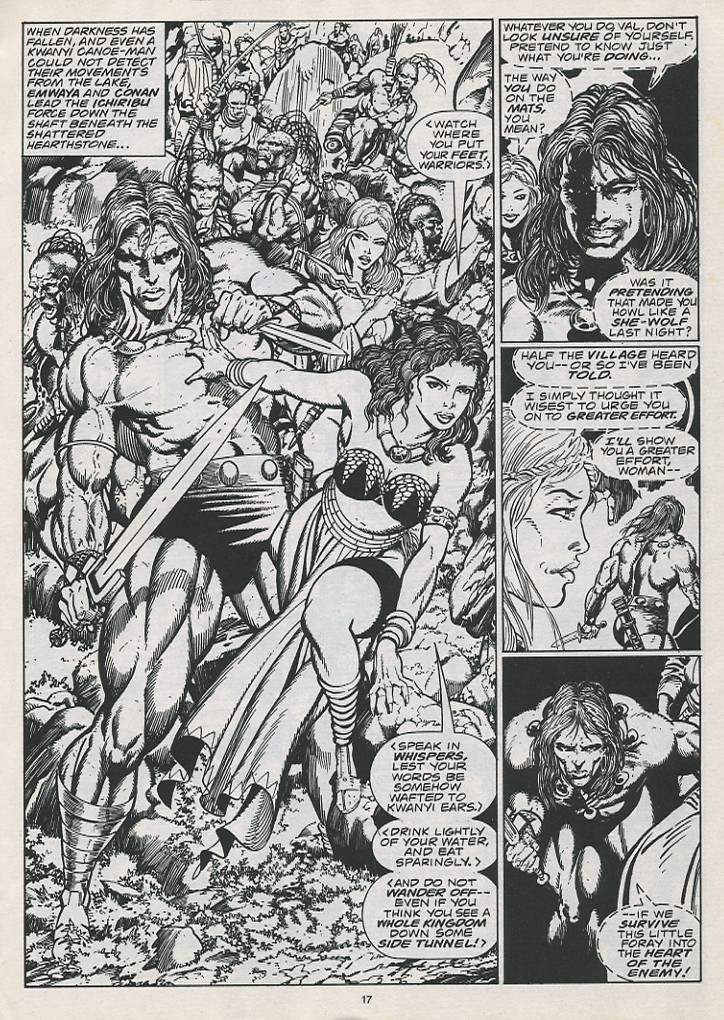 Read online The Savage Sword Of Conan comic -  Issue #215 - 19