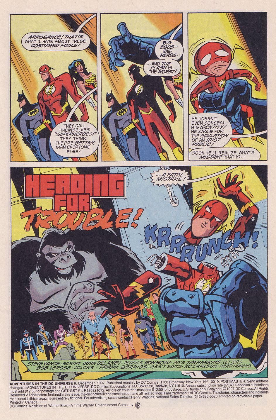 Read online Adventures in the DC Universe comic -  Issue #9 - 2