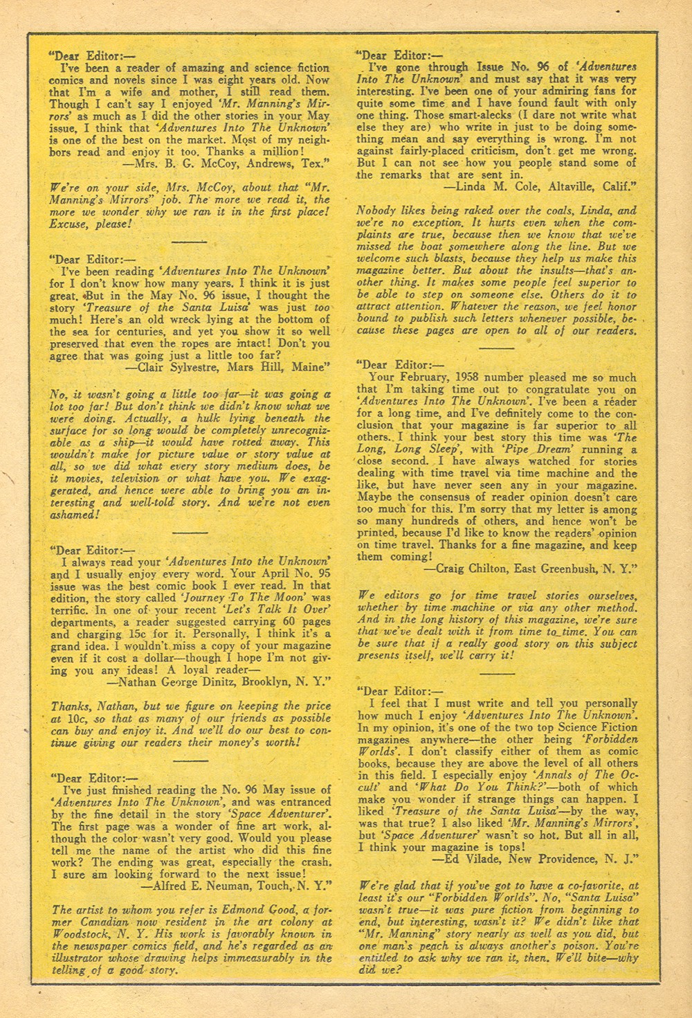 Read online Adventures Into The Unknown comic -  Issue #101 - 14