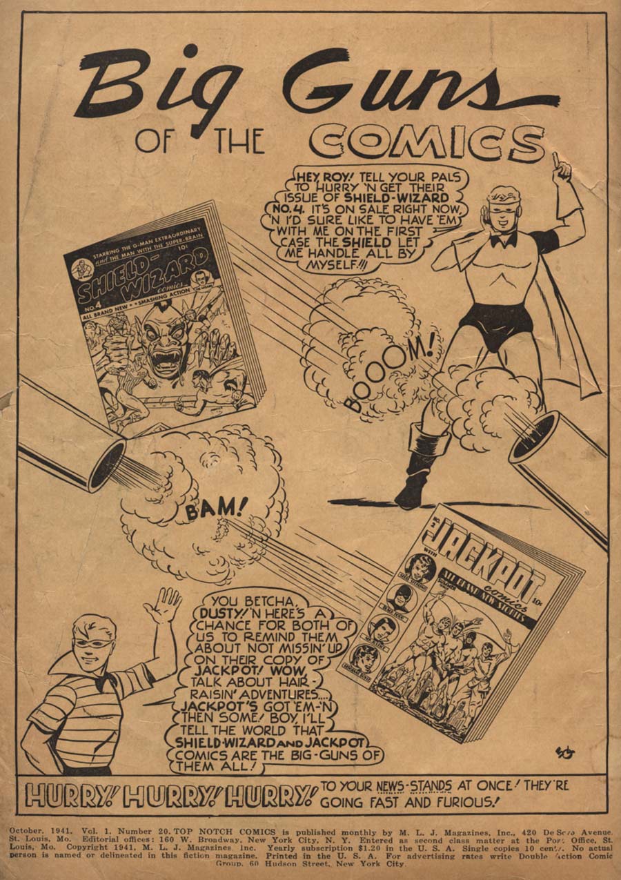 Read online Top-Notch Comics comic -  Issue #20 - 2