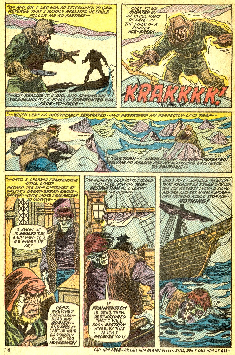 Read online Frankenstein (1973) comic -  Issue #4 - 6