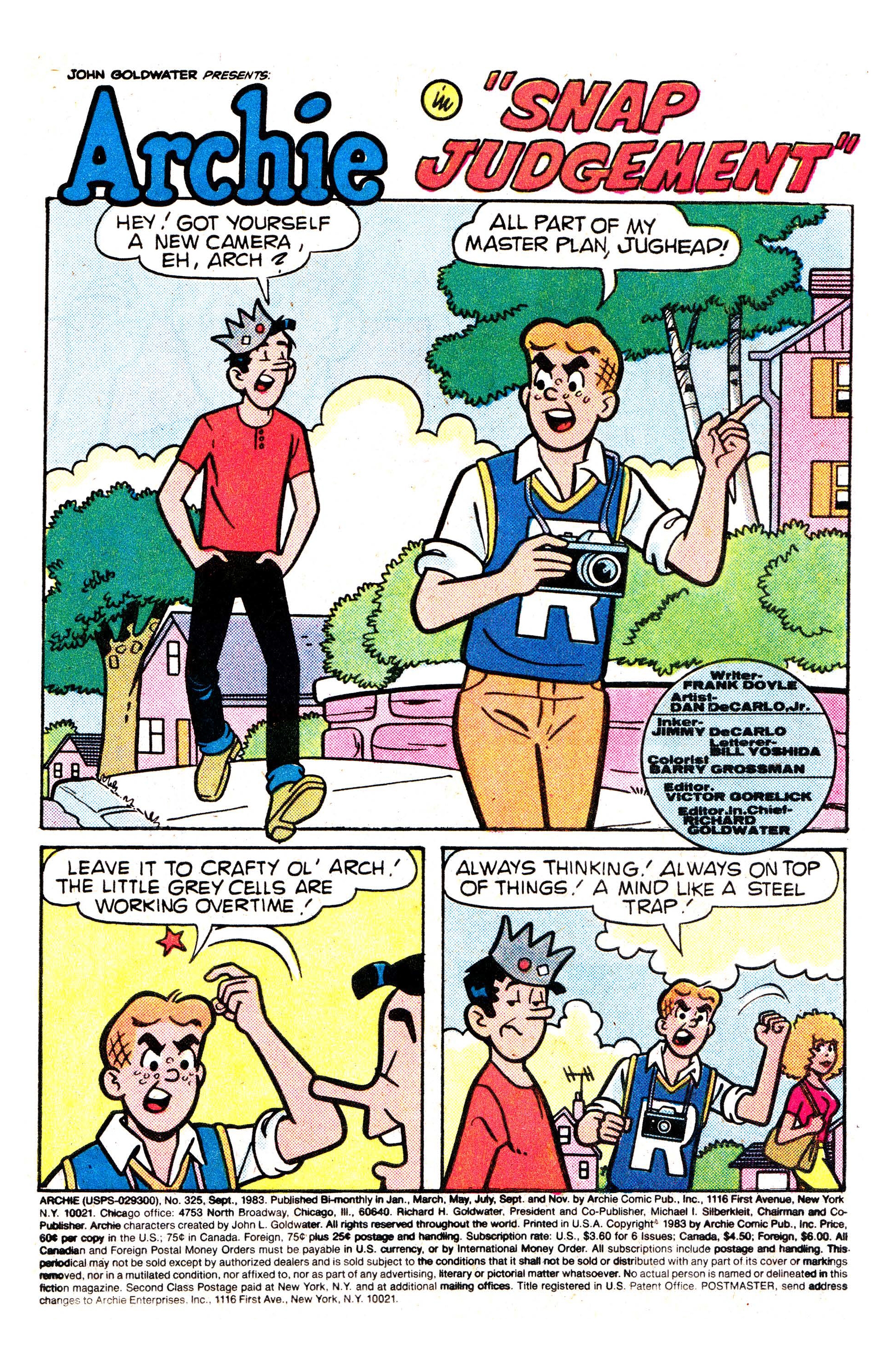 Read online Archie (1960) comic -  Issue #325 - 2
