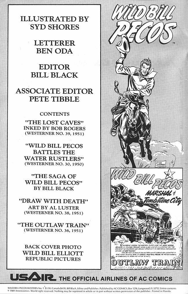 Read online Wild Bill Pecos Western comic -  Issue # Full - 2