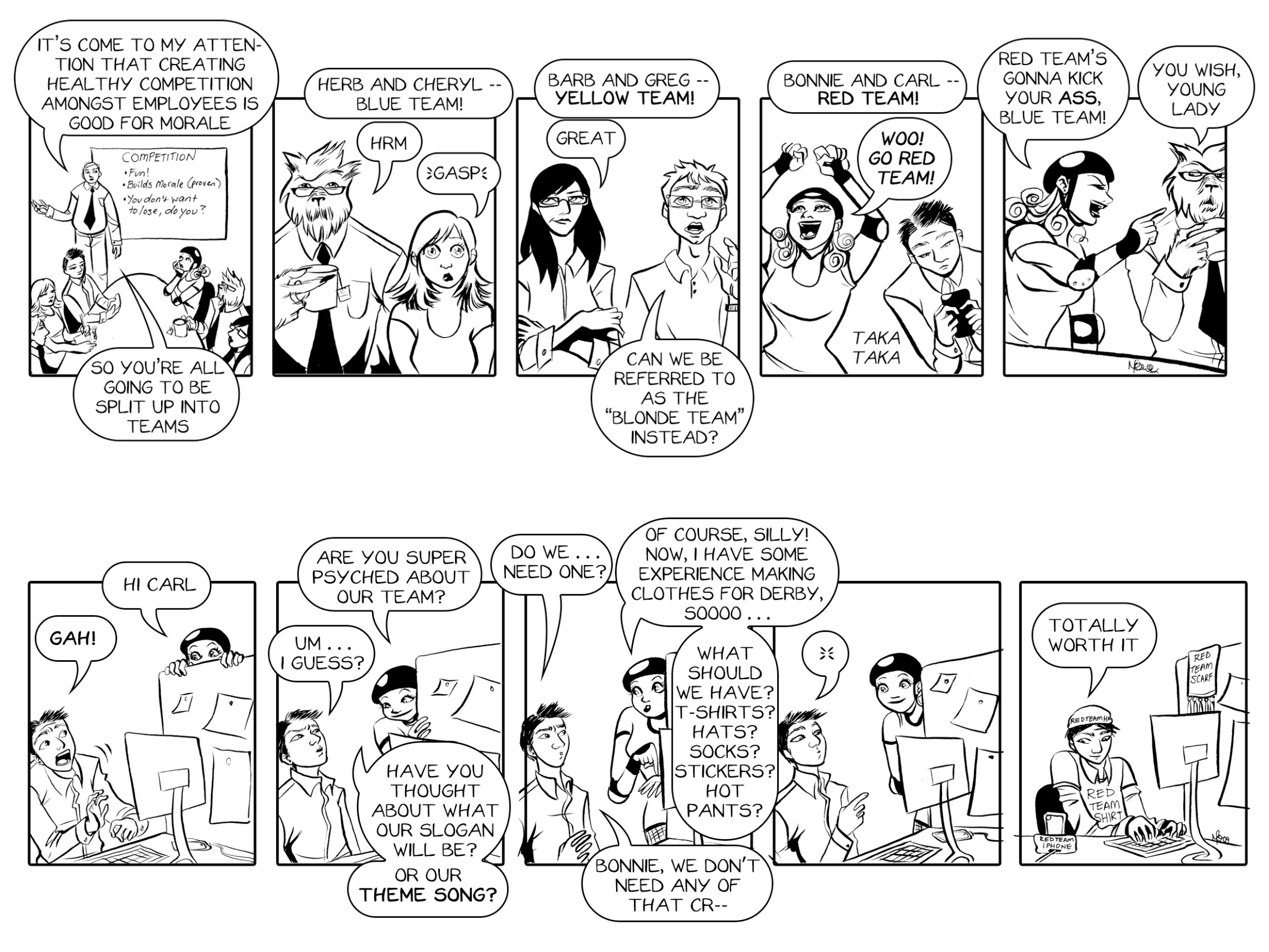 Read online Bonnie N. Collide, Nine to Five comic -  Issue #1 - 12