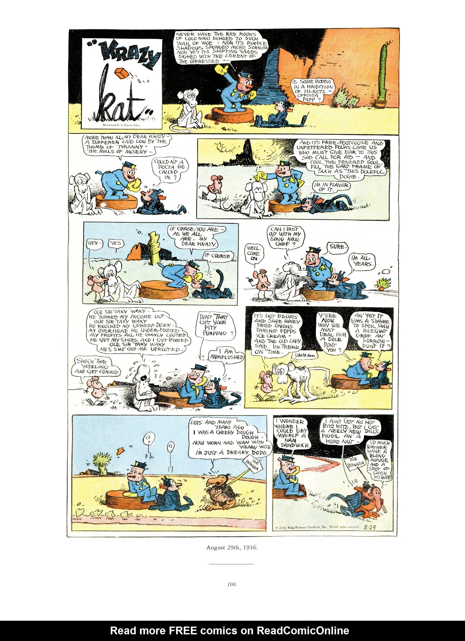 Read online Krazy & Ignatz comic -  Issue # TPB 9 - 98
