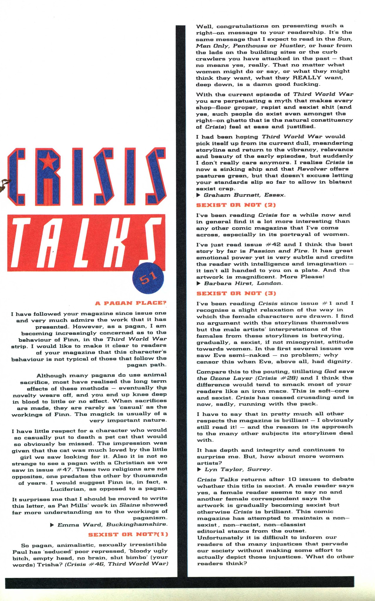 Read online Crisis comic -  Issue #51 - 49