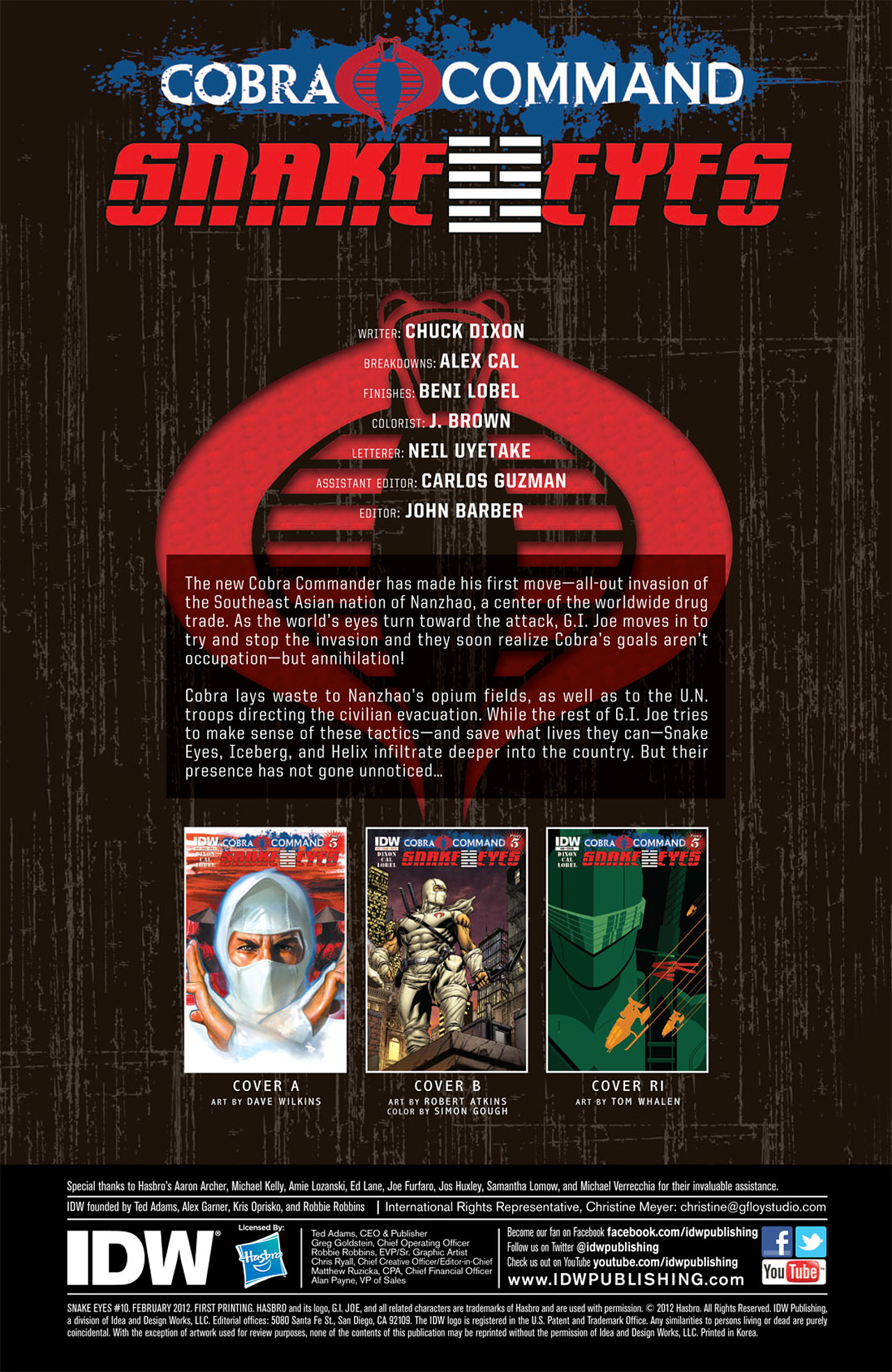 Read online G.I. Joe: Snake Eyes comic -  Issue #10 - 4