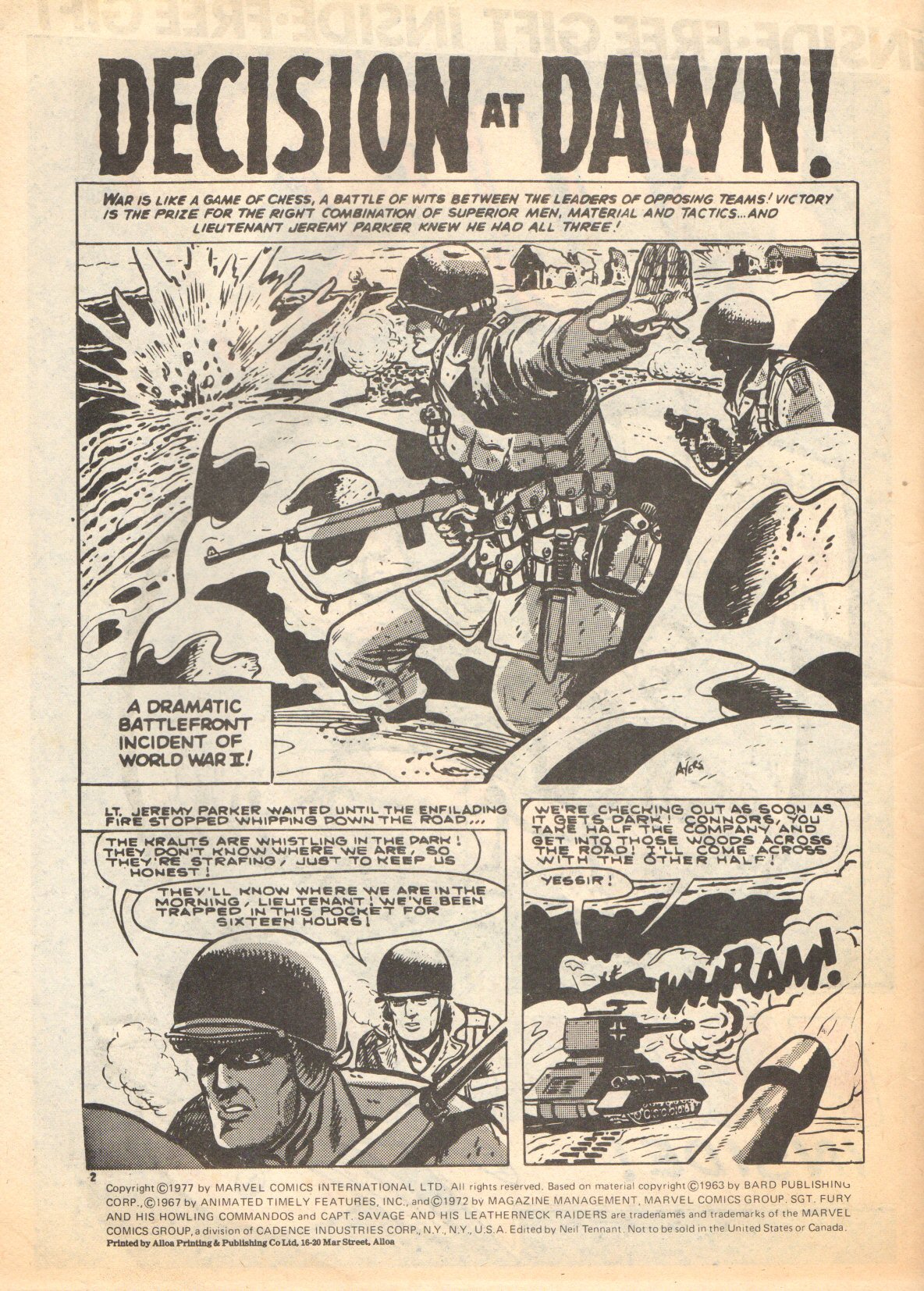 Read online Fury (1977) comic -  Issue #2 - 2