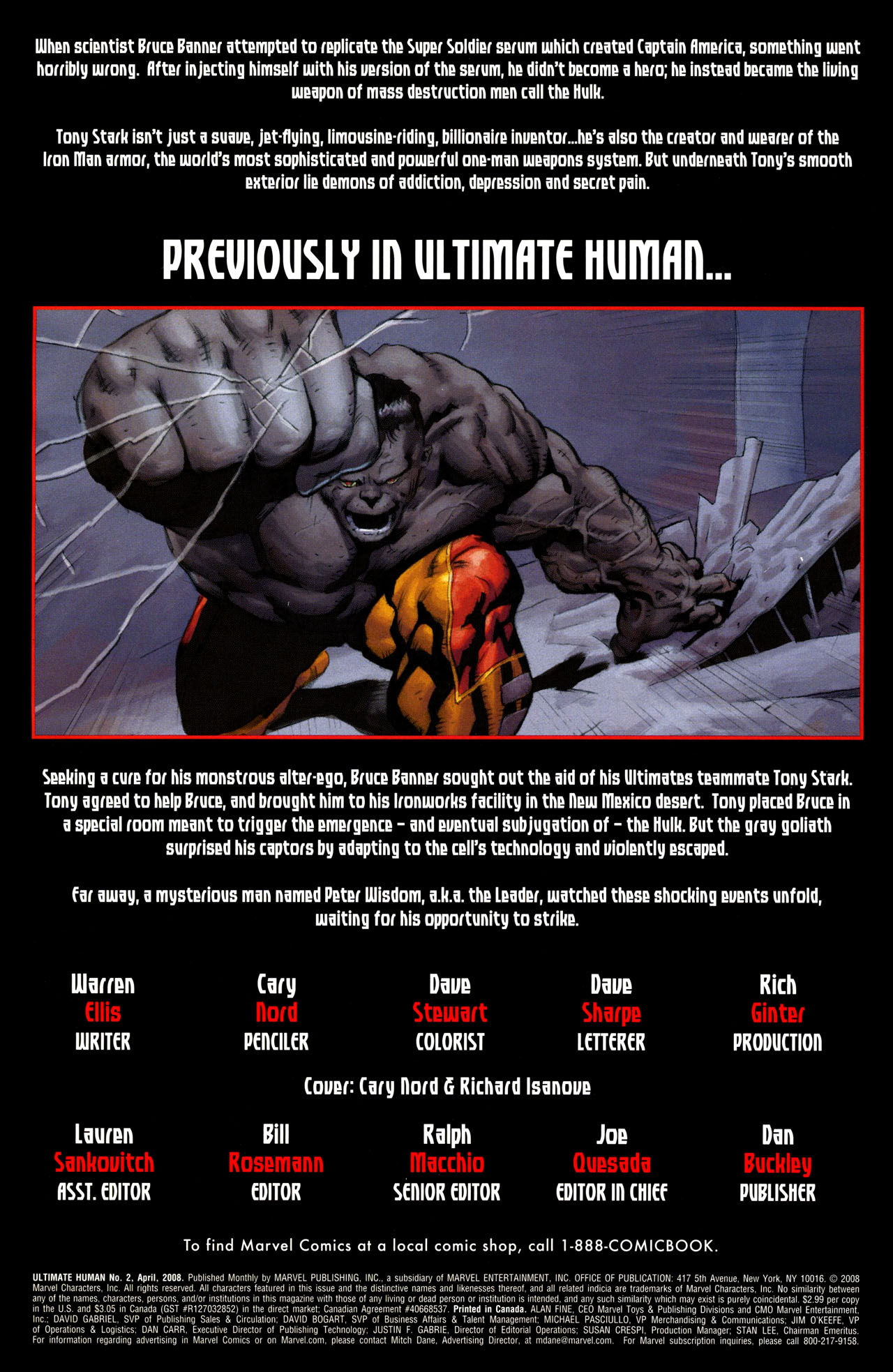 Read online Ultimate Human comic -  Issue #2 - 2