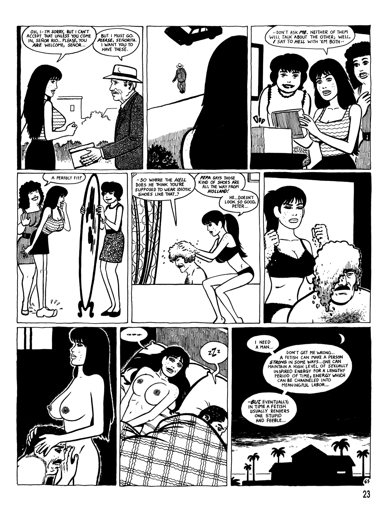 Read online Love and Rockets (1982) comic -  Issue #33 - 25