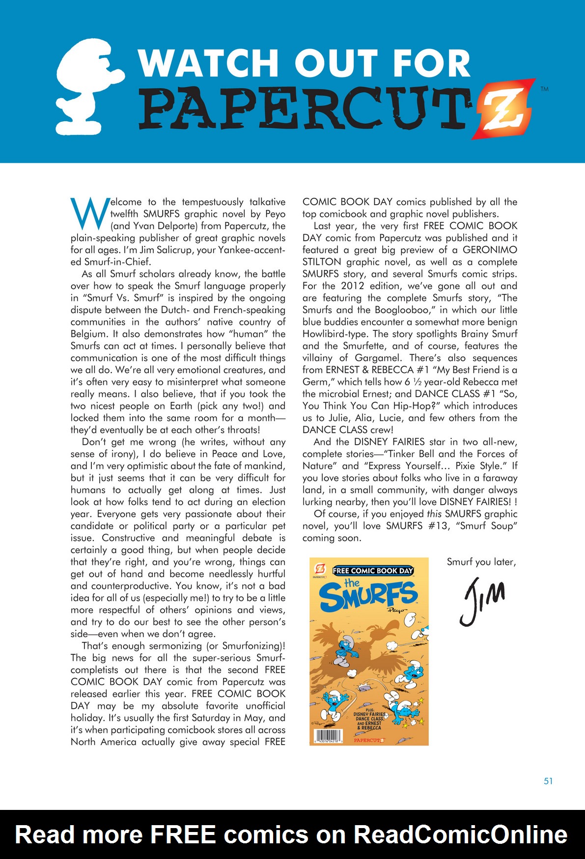 Read online The Smurfs comic -  Issue #12 - 51