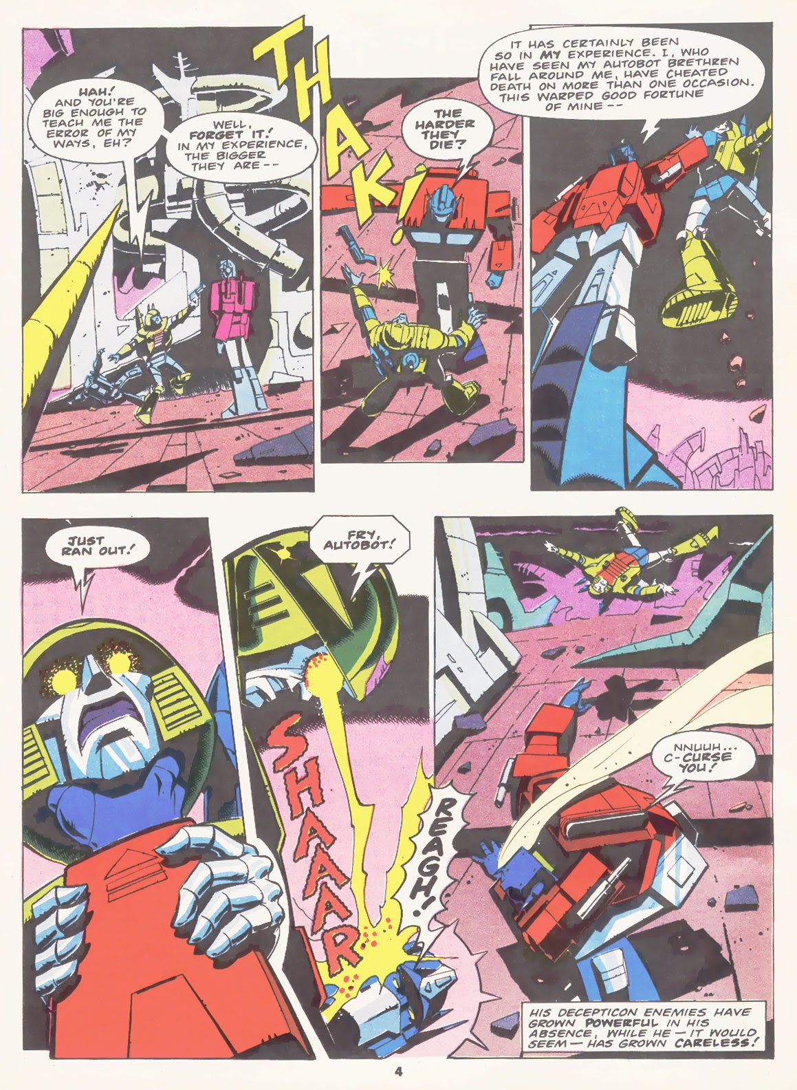 Read online The Transformers (UK) comic -  Issue #98 - 4