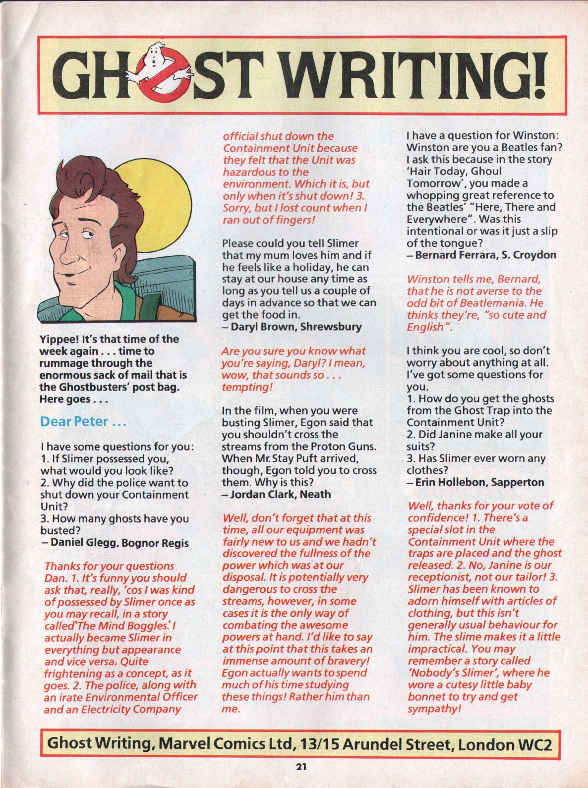 Read online The Real Ghostbusters comic -  Issue #54 - 21