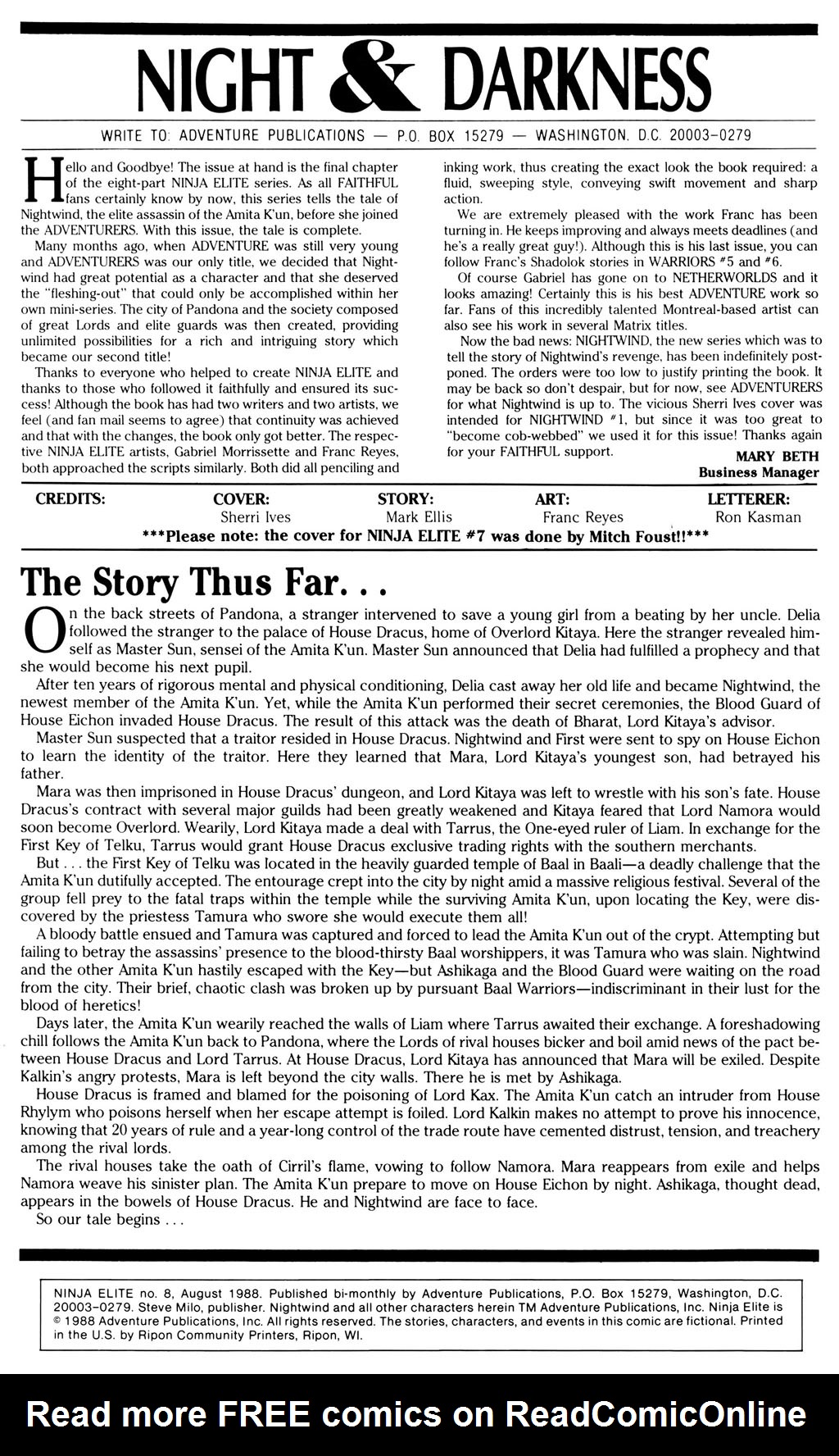 Read online Ninja Elite comic -  Issue #8 - 2