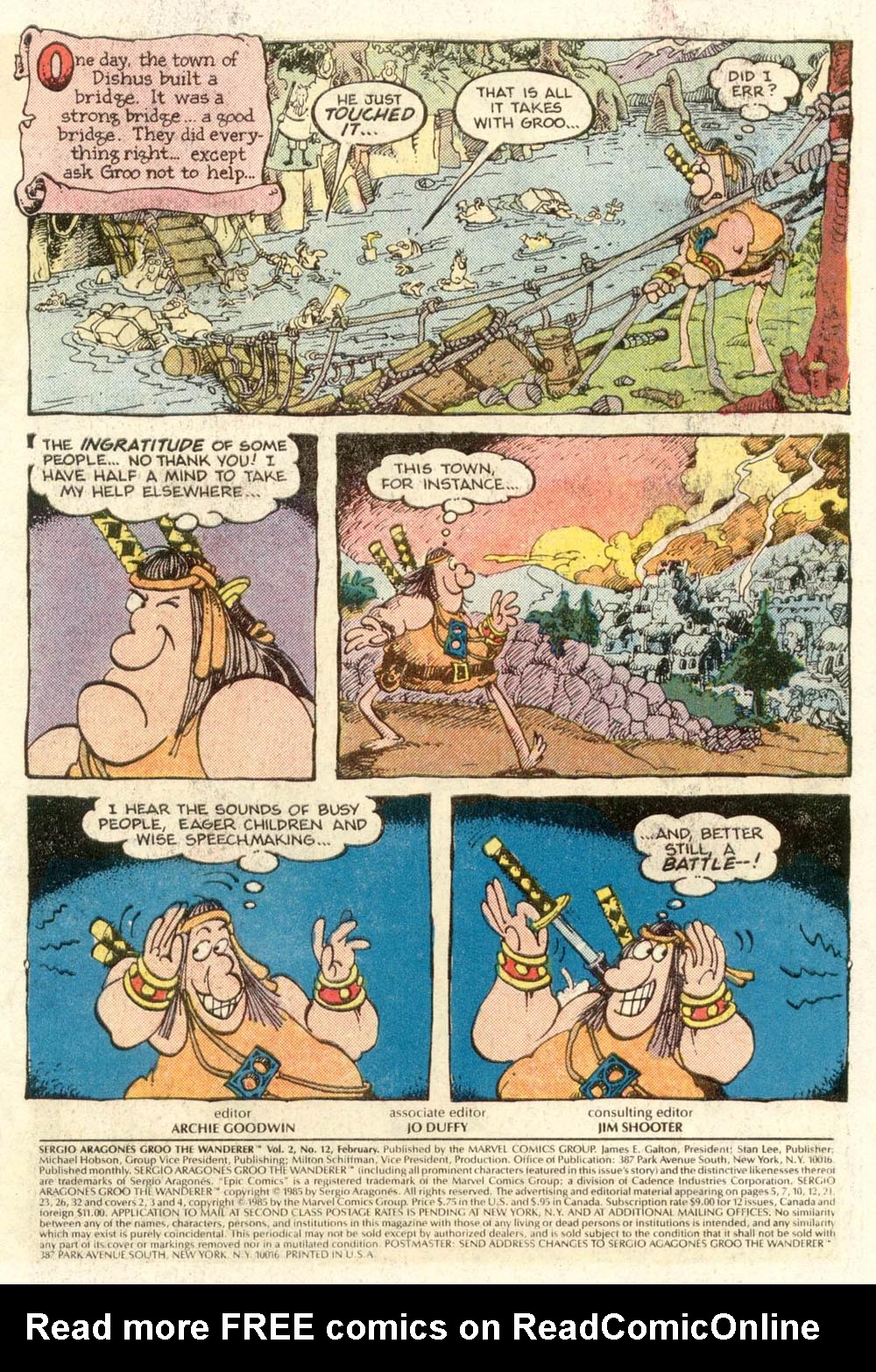 Read online Sergio Aragonés Groo the Wanderer comic -  Issue #12 - 2