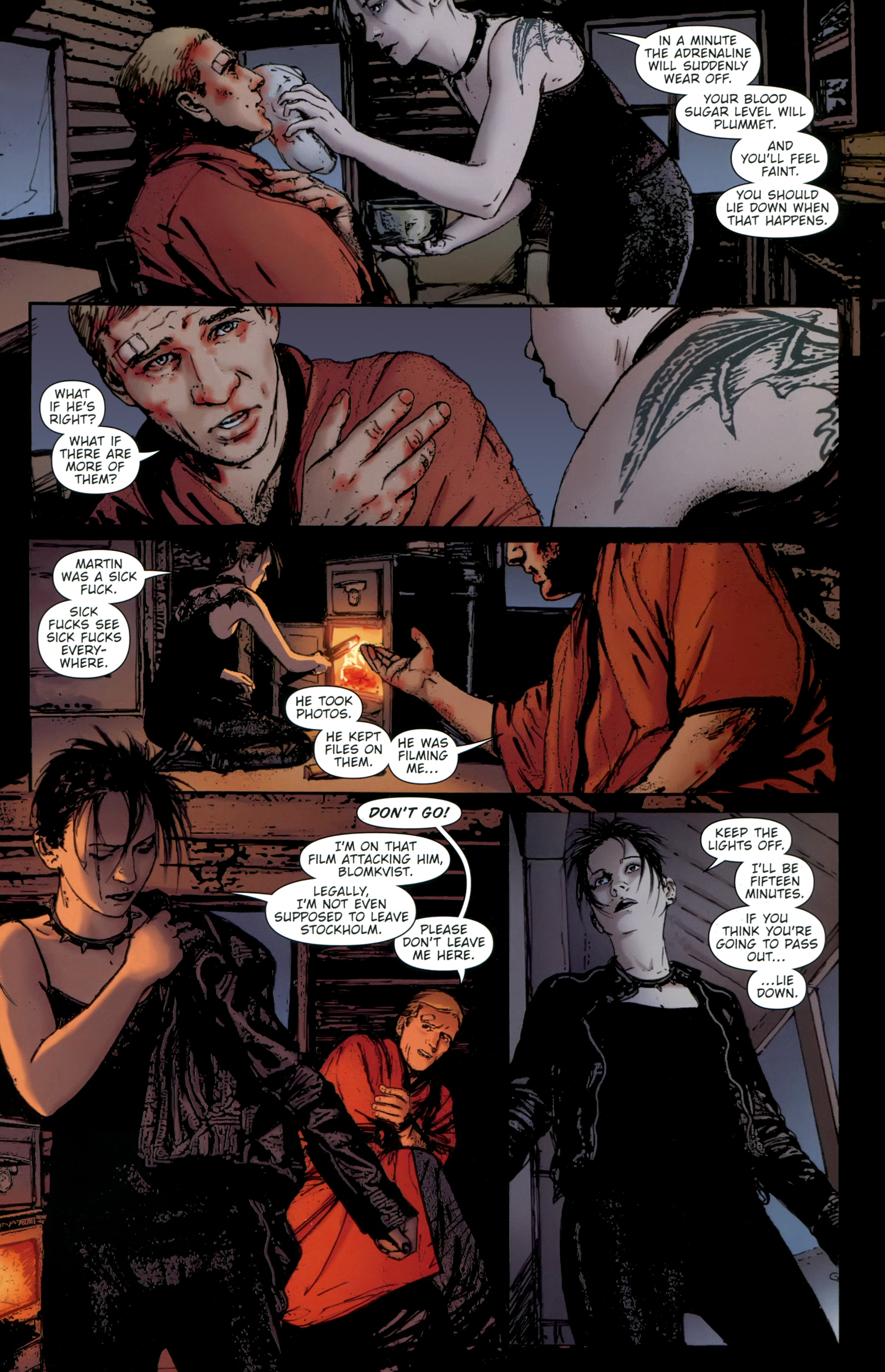 Read online The Girl With the Dragon Tattoo comic -  Issue # TPB 2 - 111