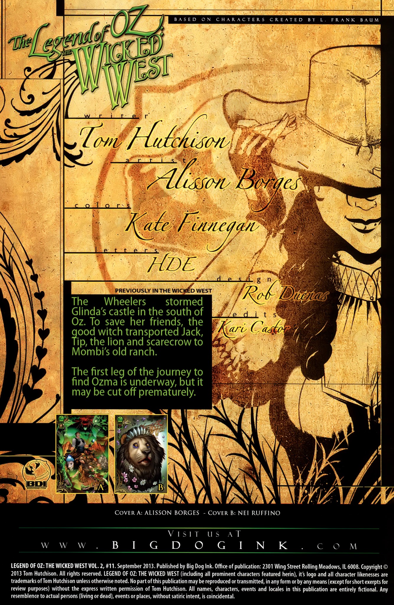 Read online Legend of Oz: The Wicked West comic -  Issue #11 - 2