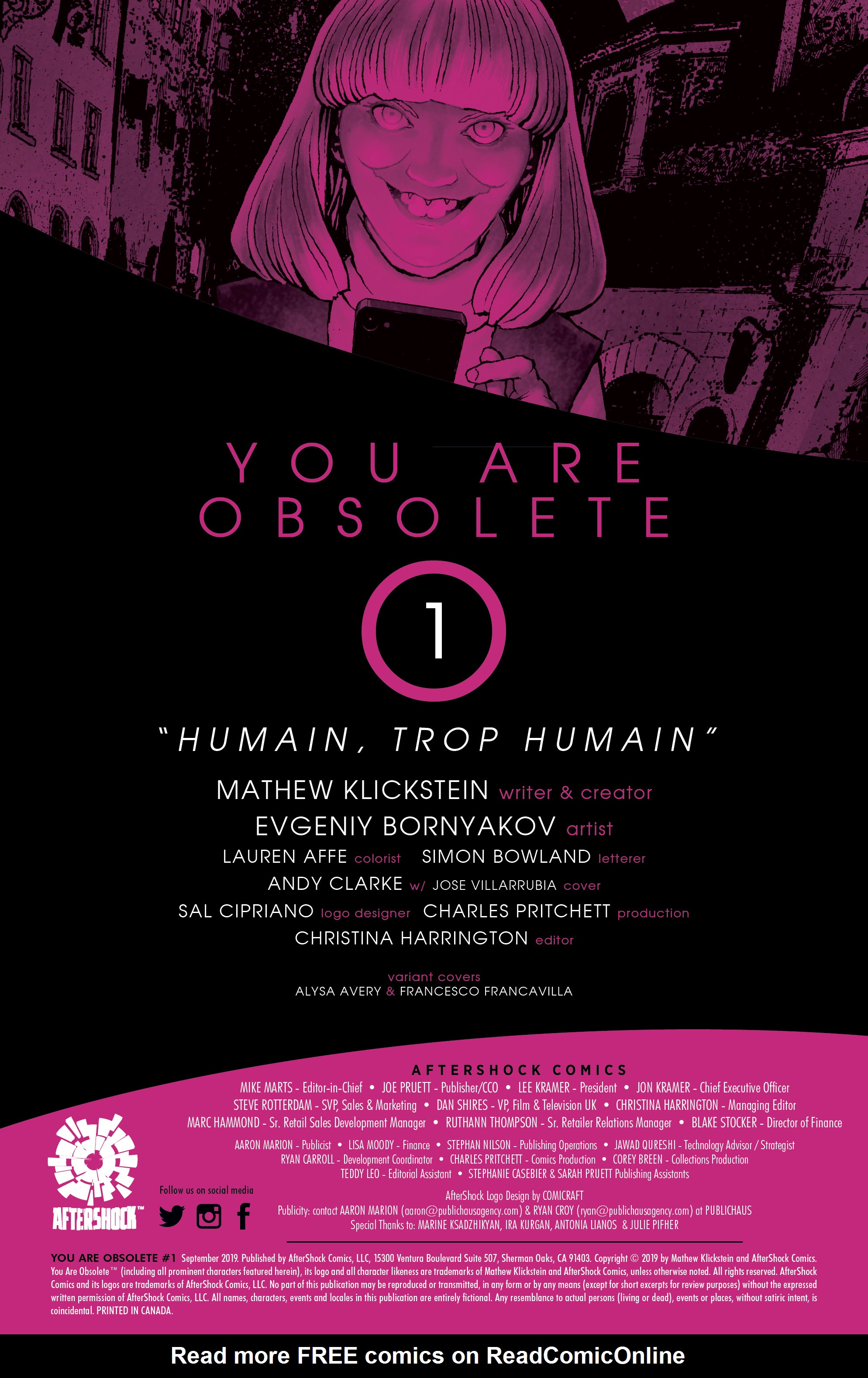 Read online You Are Obsolete comic -  Issue #1 - 2