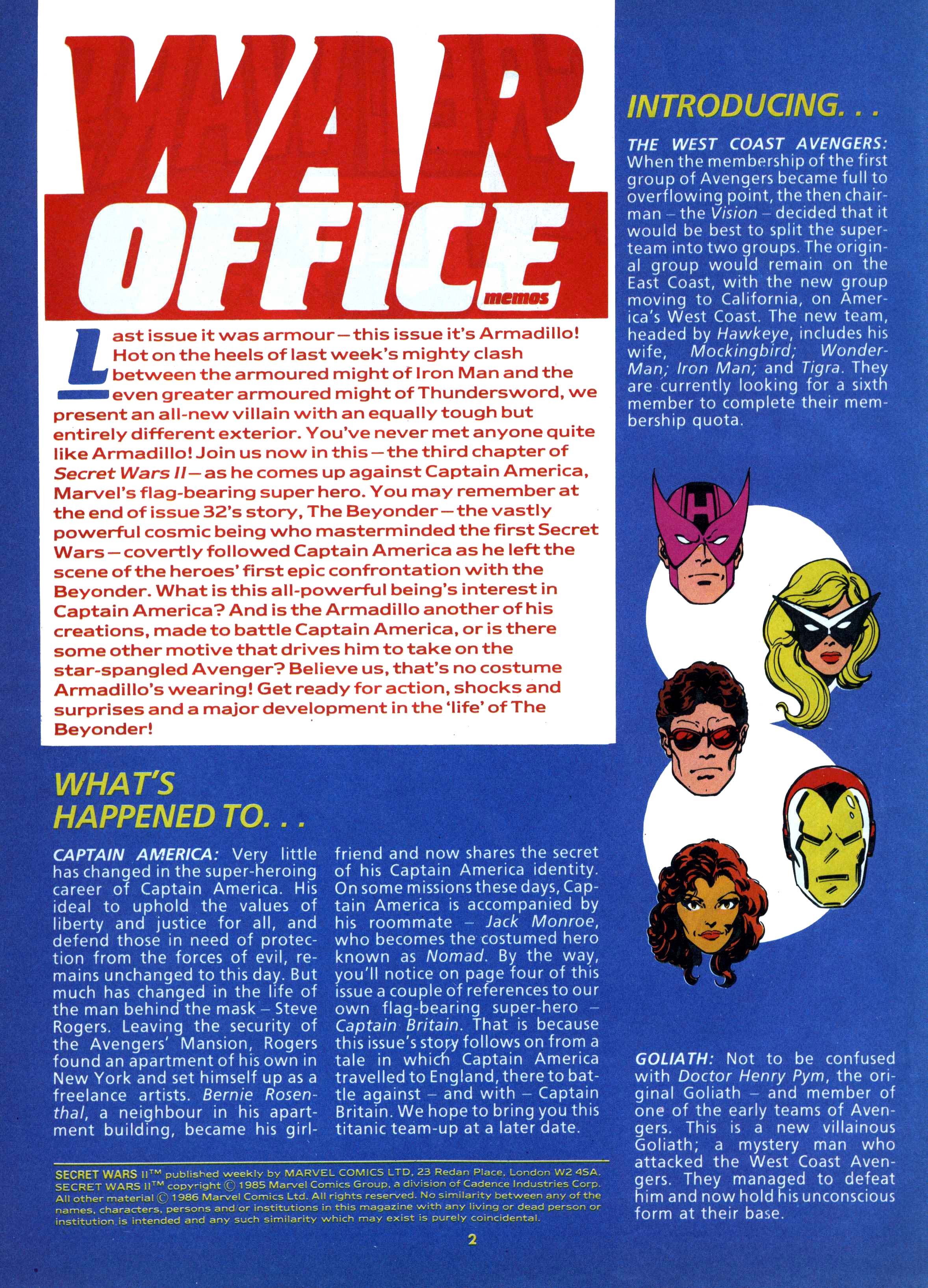 Read online Secret Wars (1985) comic -  Issue #34 - 2