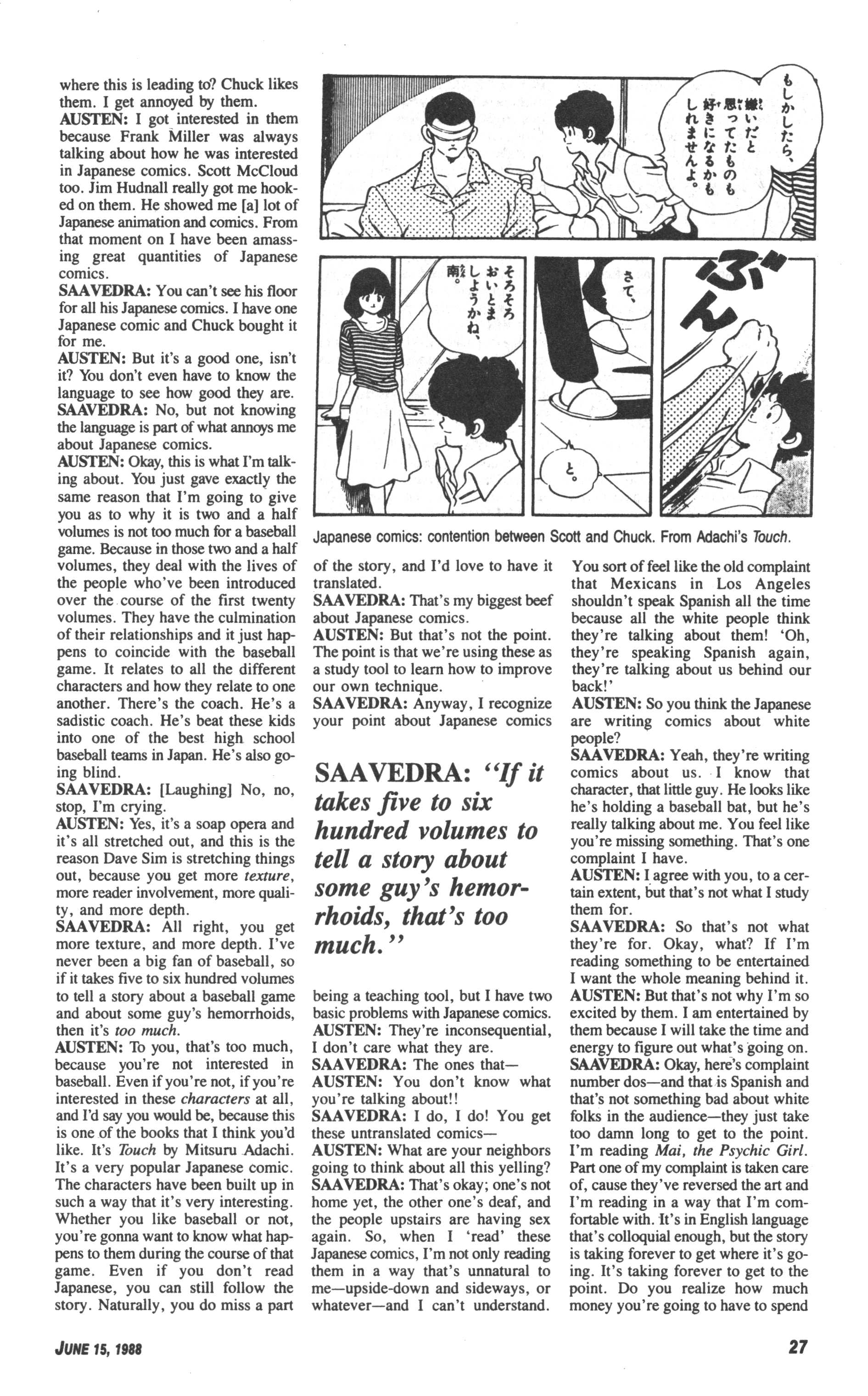 Read online Amazing Heroes comic -  Issue #143 - 27