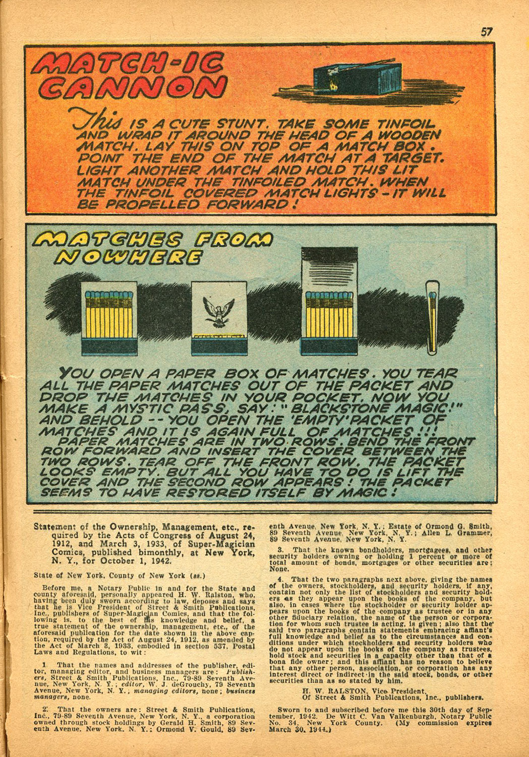 Read online Super-Magician Comics comic -  Issue #9 - 56