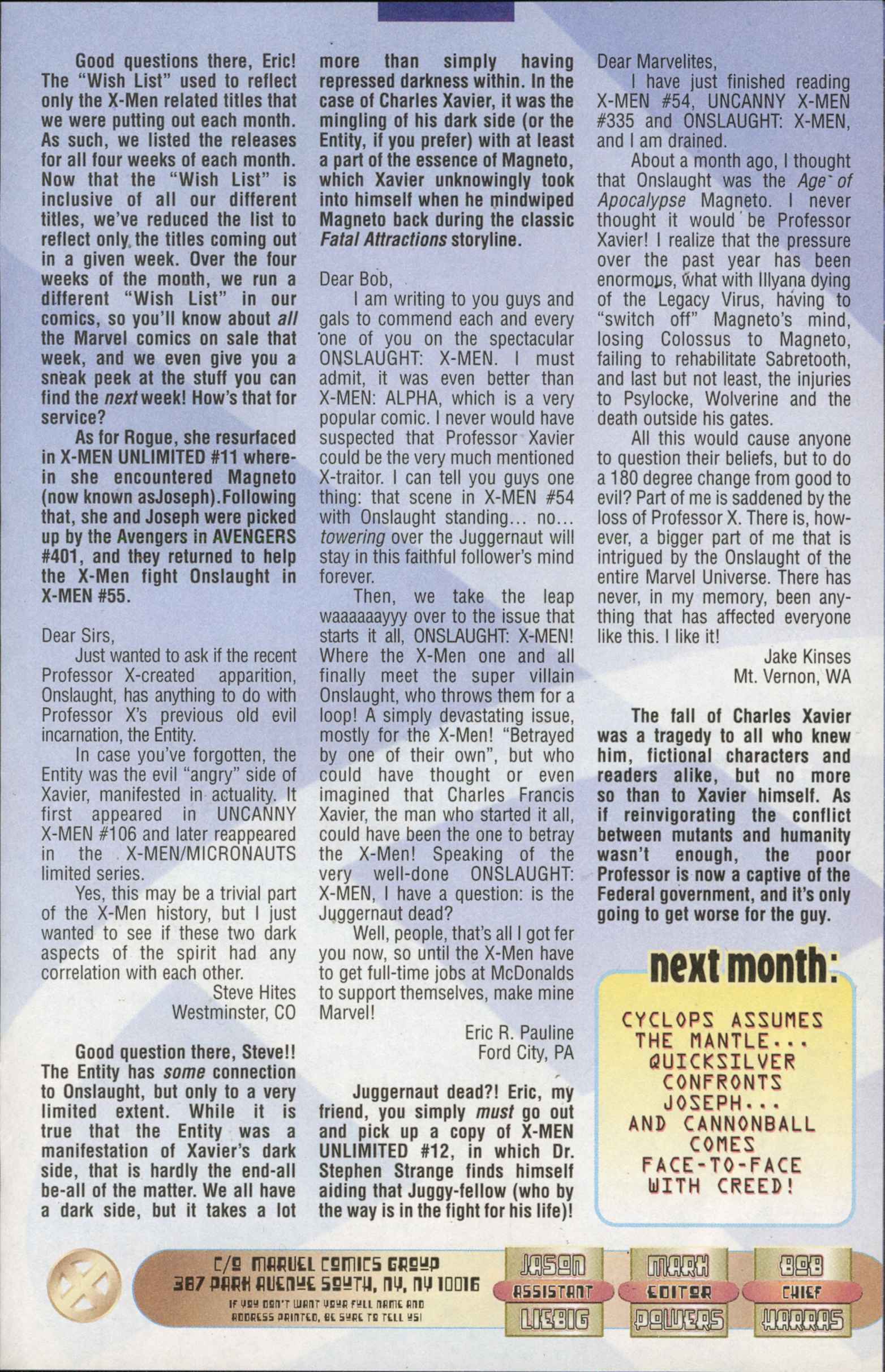 Read online X-Men (1991) comic -  Issue #58 - 25