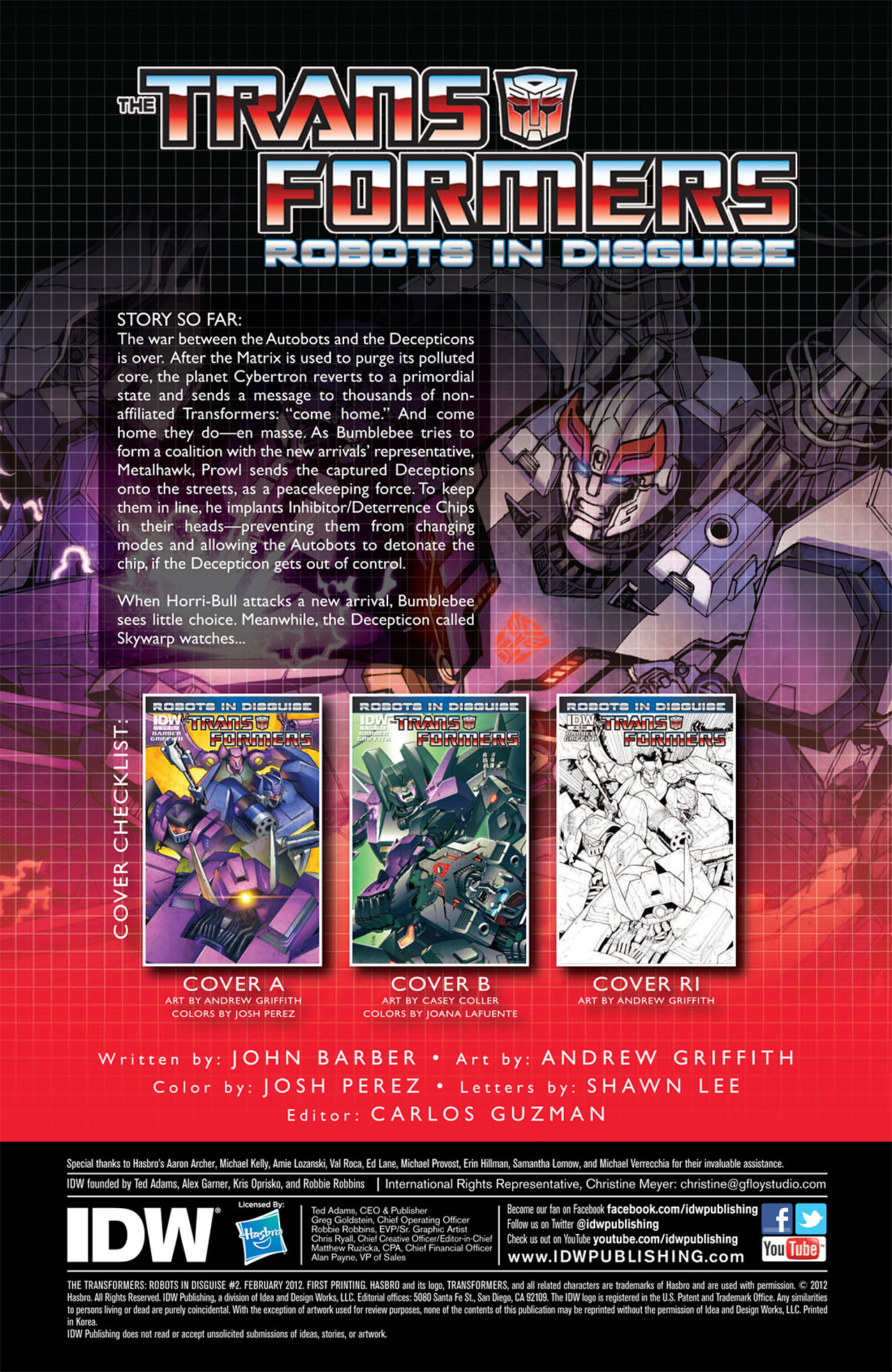 Read online Transformers: Robots In Disguise (2012) comic -  Issue #2 - 4