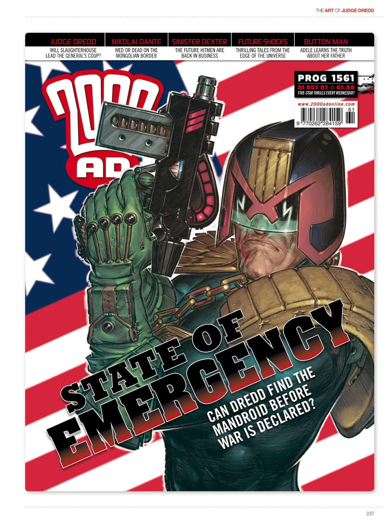 Read online The Art of Judge Dredd: Featuring 35 Years of Zarjaz Covers comic -  Issue # TPB (Part 3) - 55