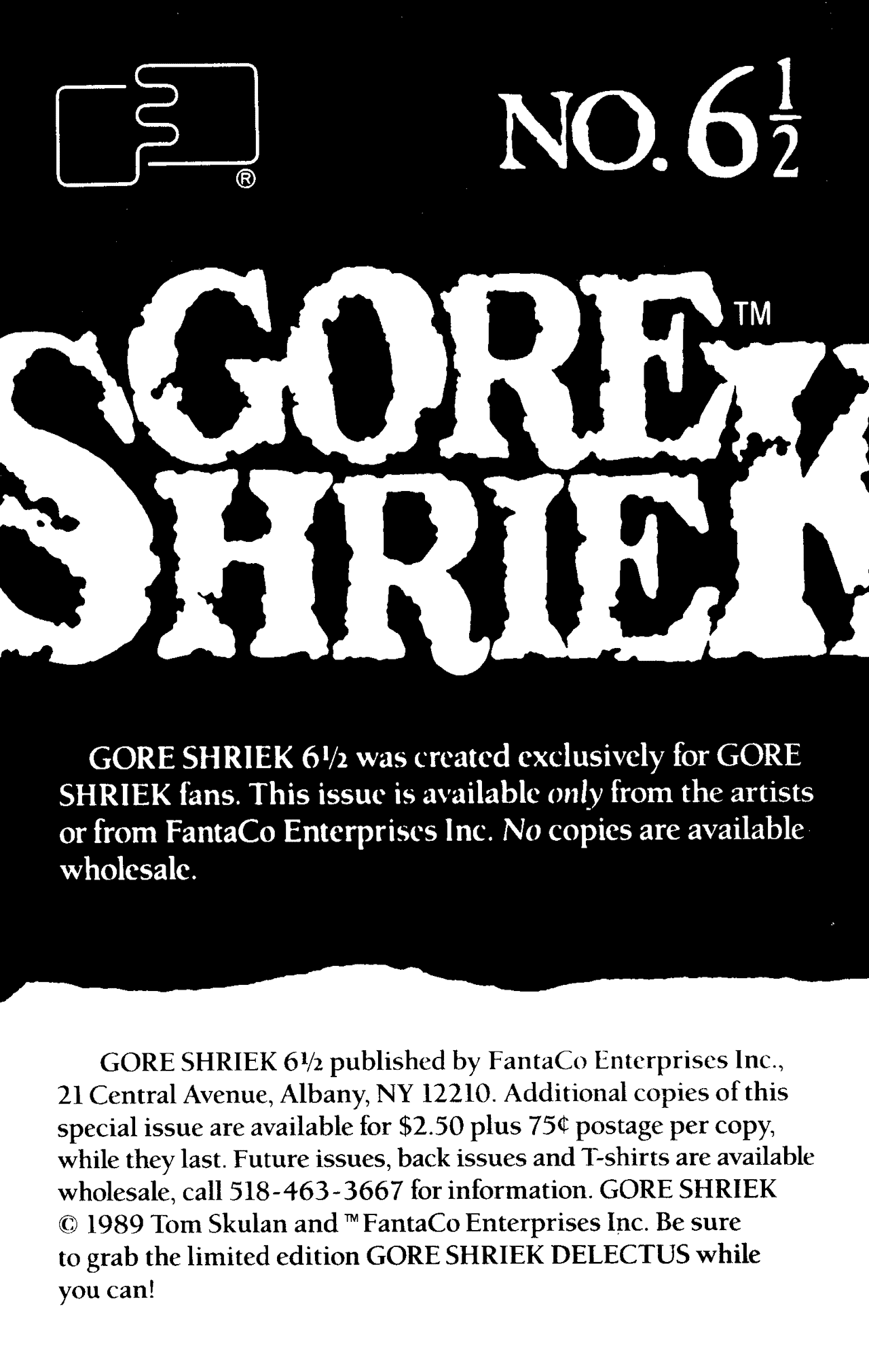 Read online Gore Shriek comic -  Issue #6.5 - 2