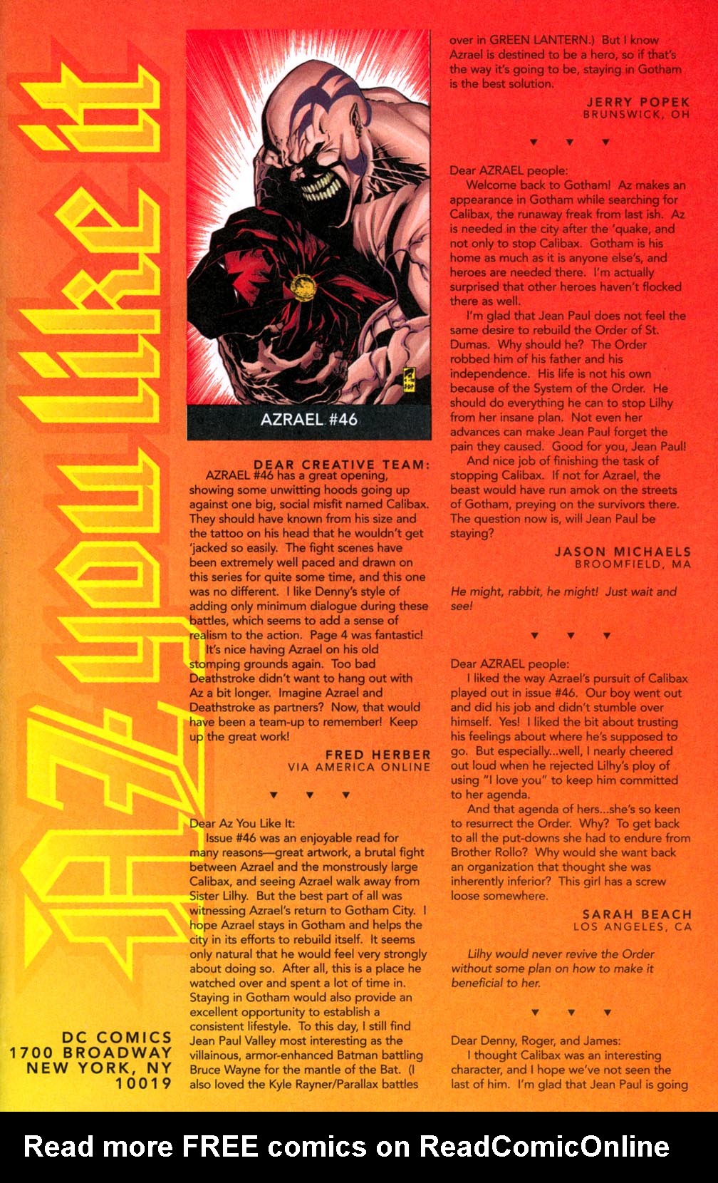 Read online Azrael: Agent of the Bat comic -  Issue #50 - 24