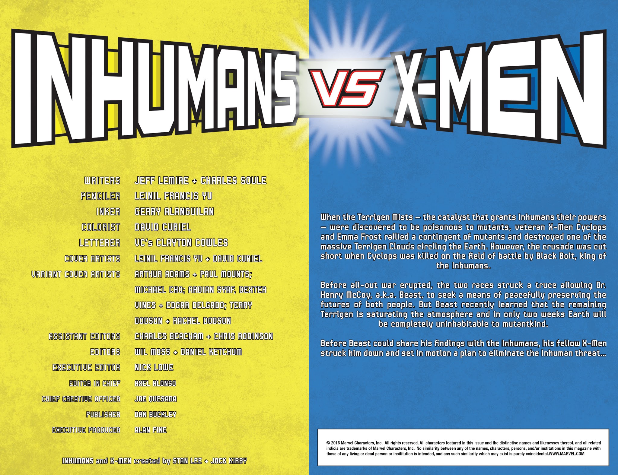 Read online Inhumans Vs. X-Men comic -  Issue # _TPB - 85