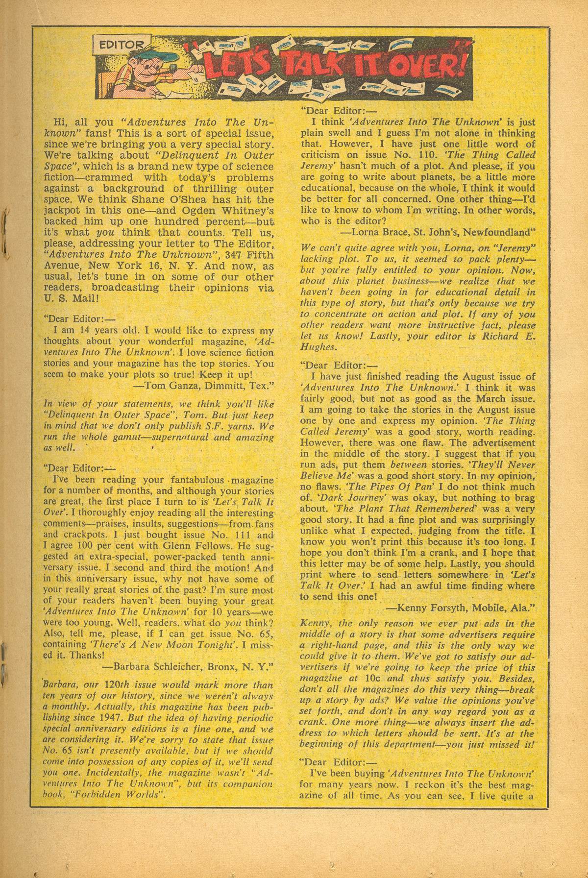 Read online Adventures Into The Unknown comic -  Issue #114 - 19