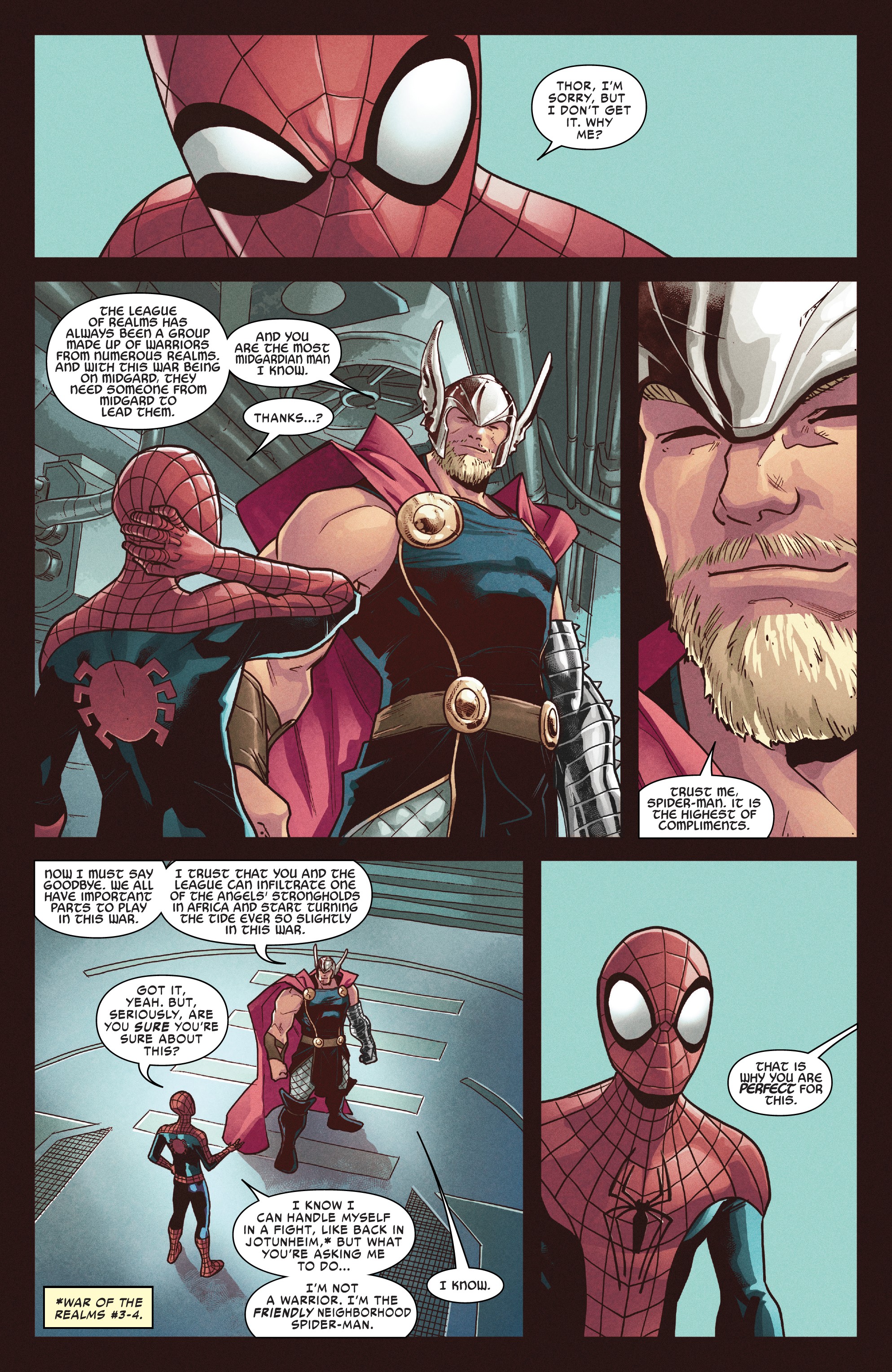 Read online War of the Realms: Spider-Man & the League of Realms comic -  Issue #1 - 6
