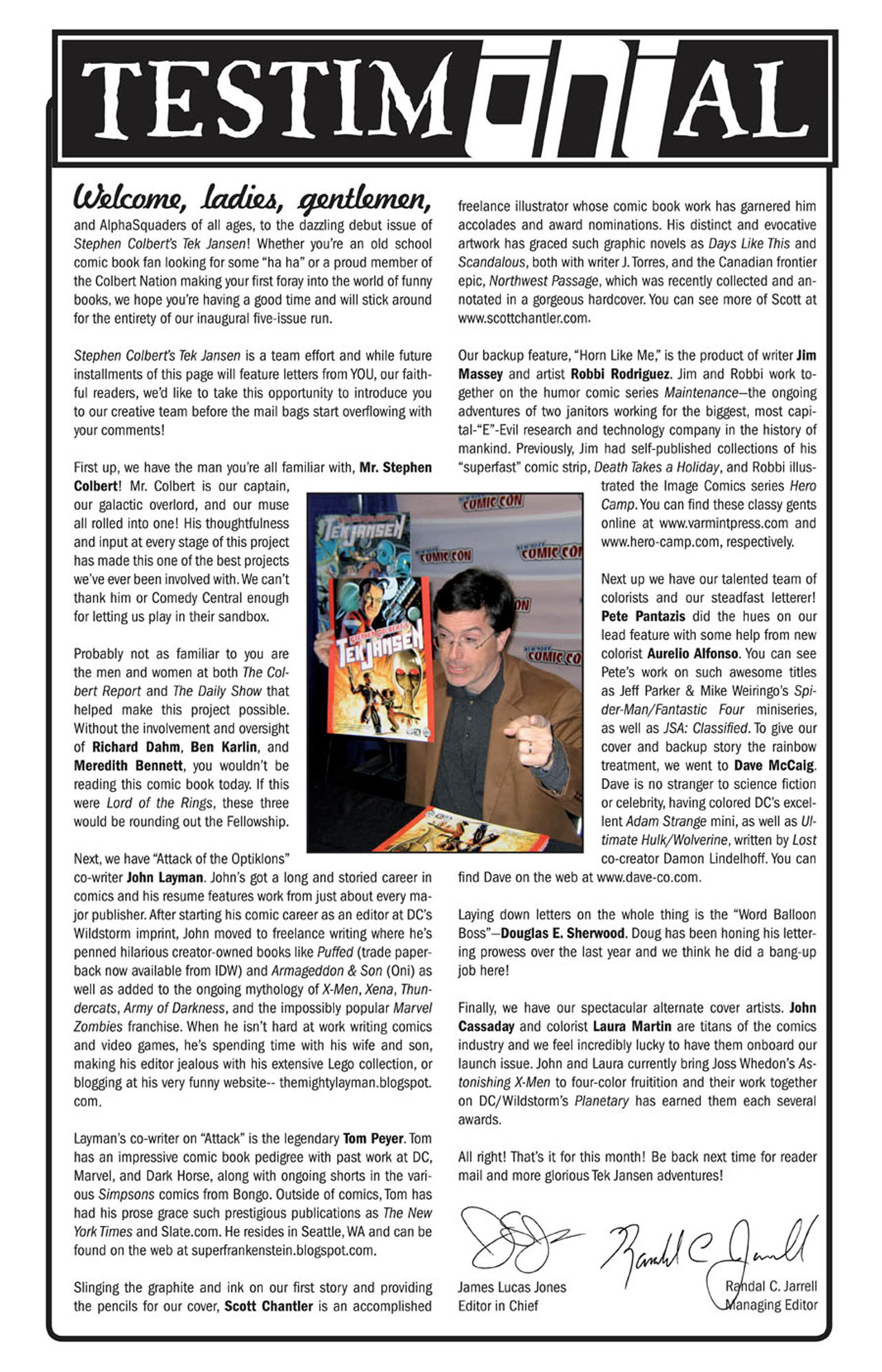 Read online Stephen Colbert's Tek Jansen comic -  Issue #1 - 21