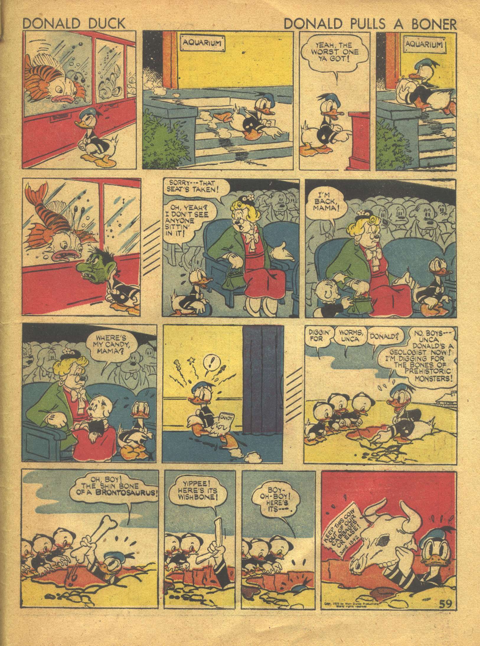 Read online Walt Disney's Comics and Stories comic -  Issue #17 - 61
