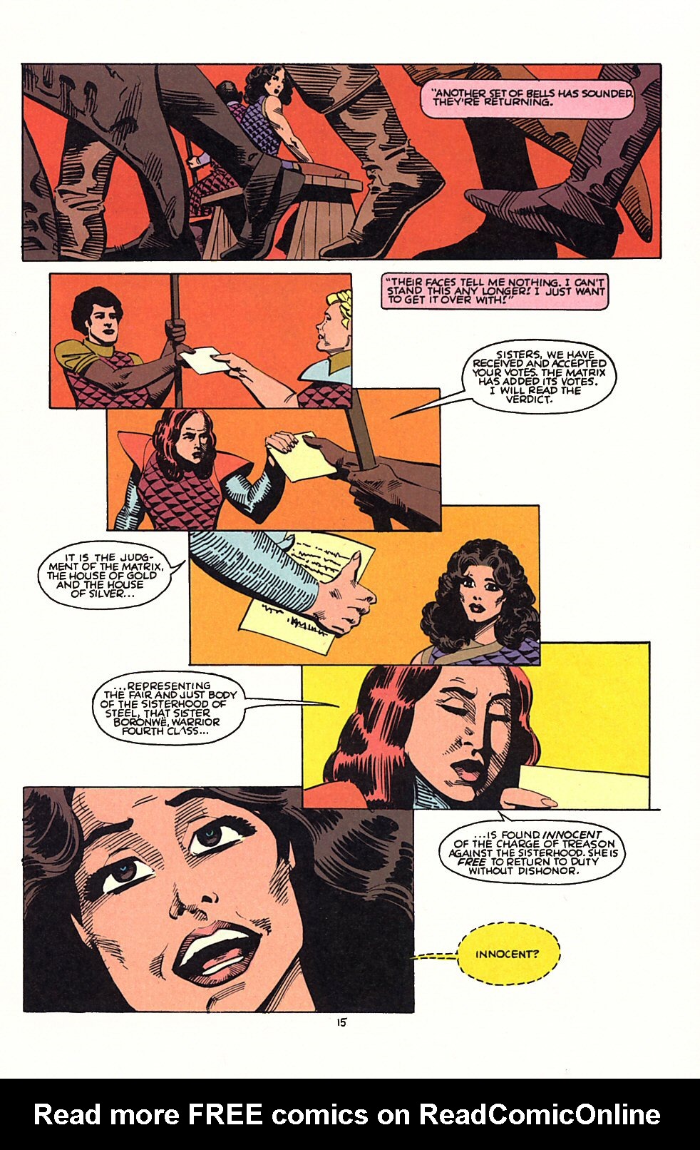 Read online Sisterhood of Steel comic -  Issue #8 - 16
