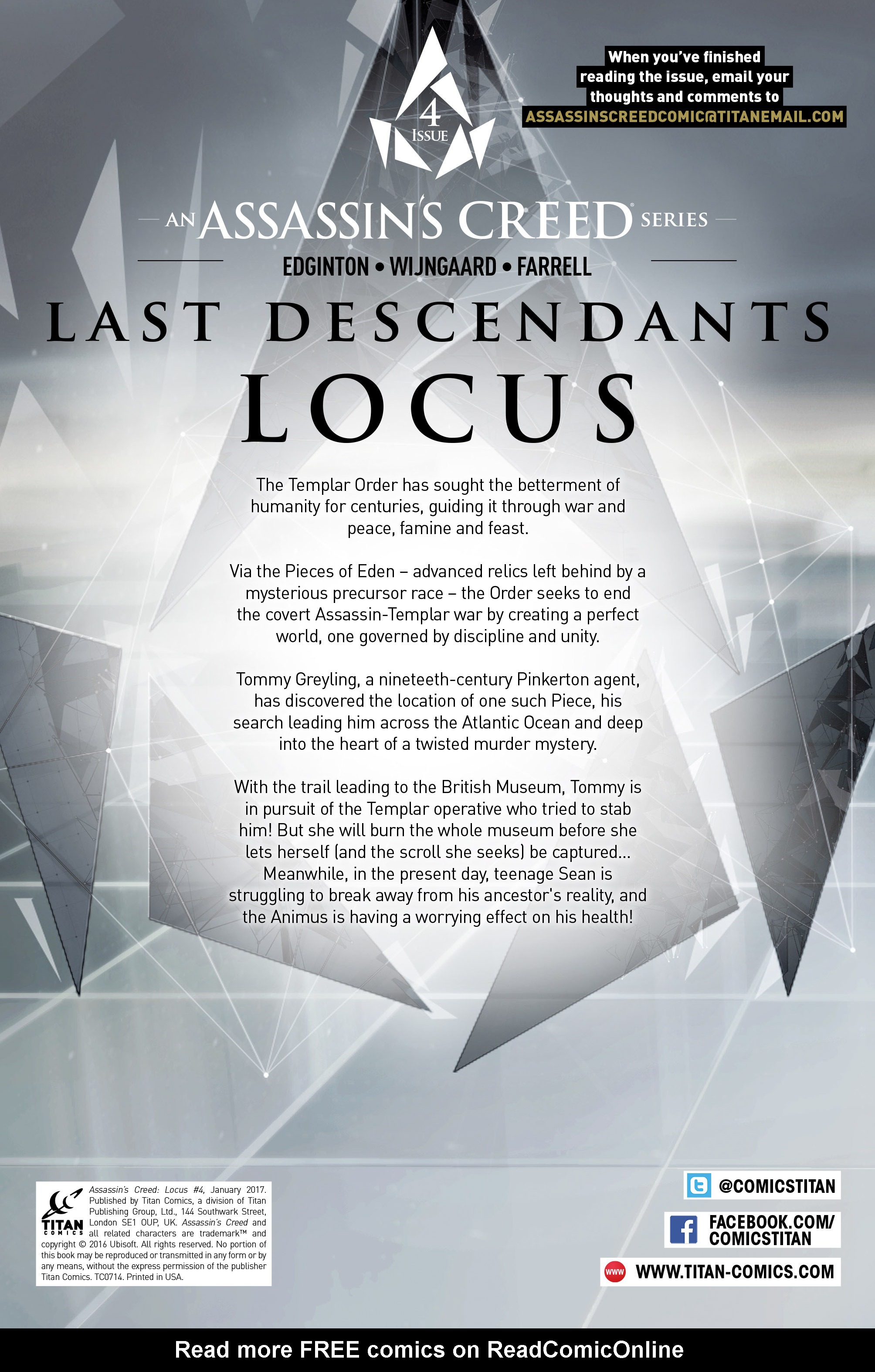 Read online Assassin's Creed: Locus comic -  Issue #4 - 4
