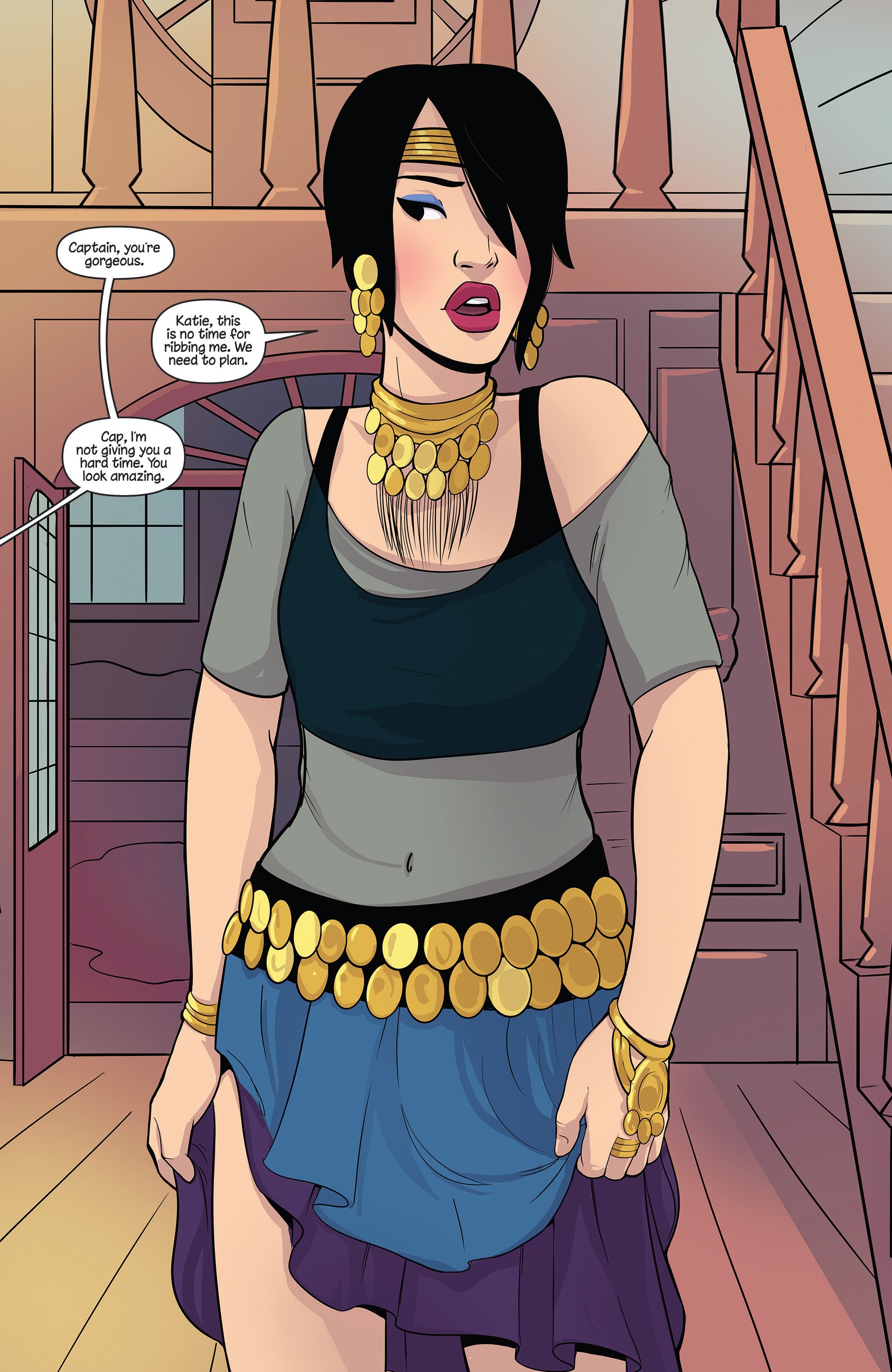 Read online Princeless Raven Year Two: Love and Revenge comic -  Issue # _TPB Assault On Golden Rock - 39