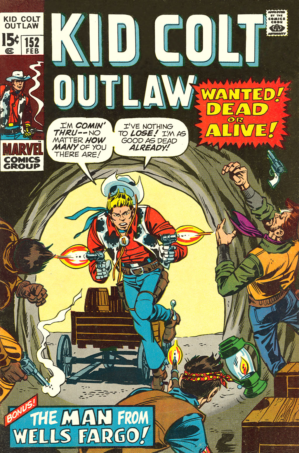 Read online Kid Colt Outlaw comic -  Issue #152 - 1