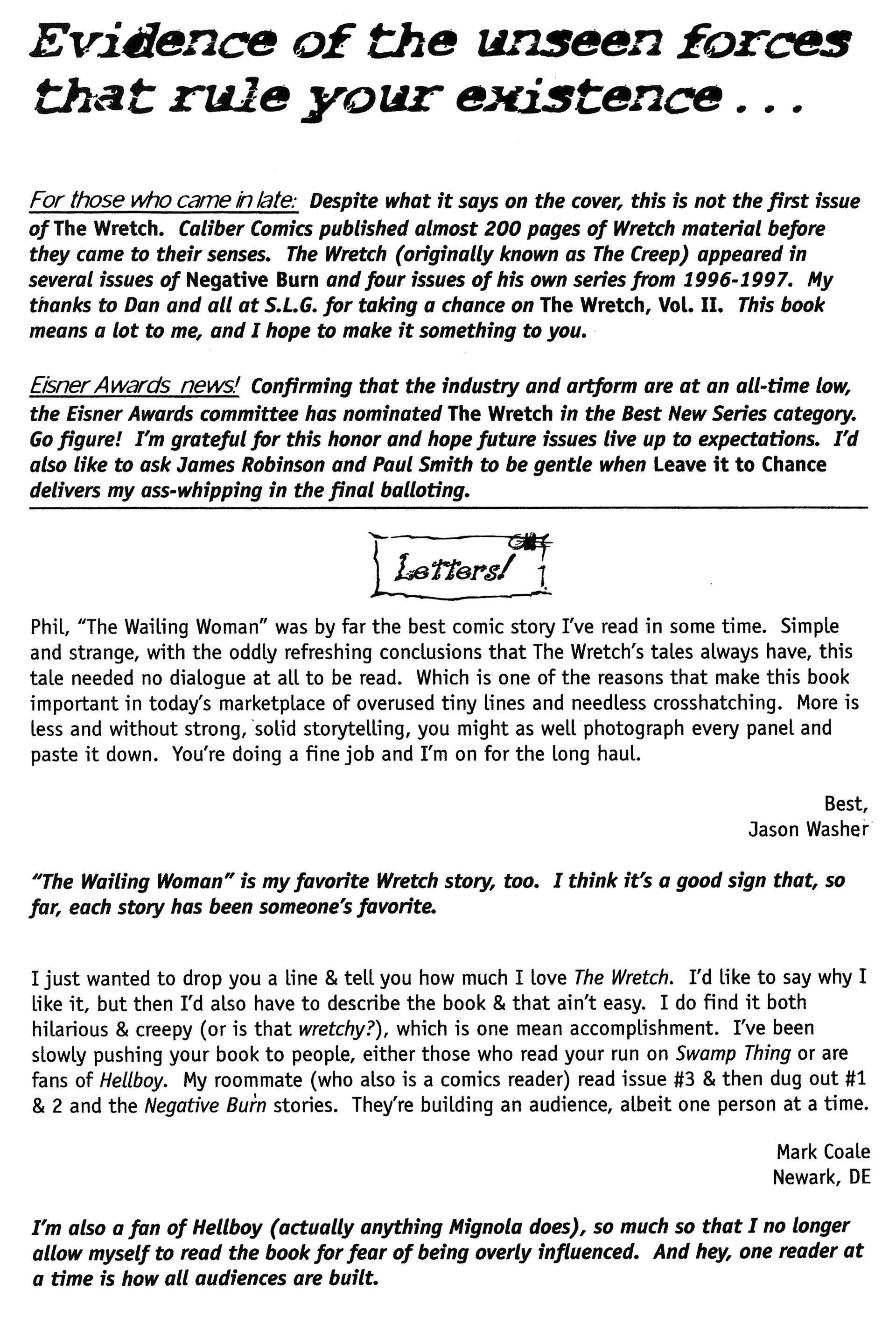 Read online Wretch (1997) comic -  Issue #1 - 26