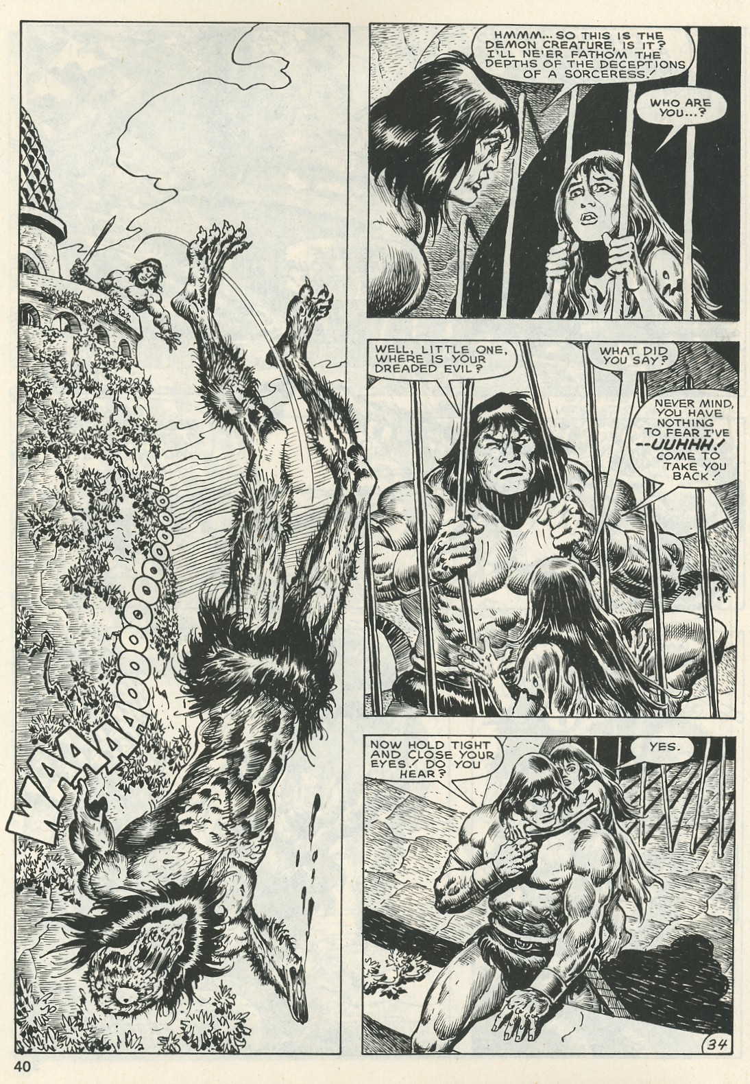 Read online The Savage Sword Of Conan comic -  Issue #123 - 40