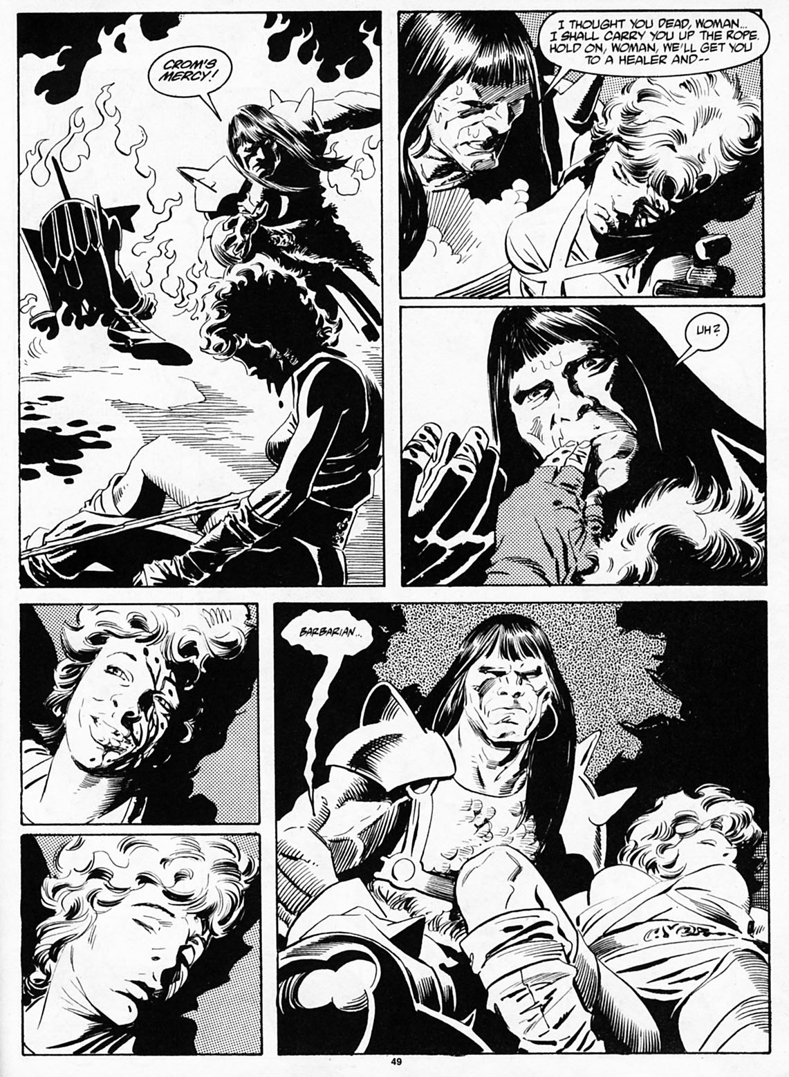 Read online The Savage Sword Of Conan comic -  Issue #186 - 50