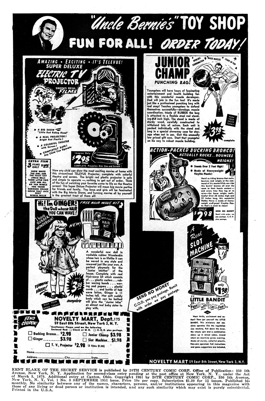 Read online Kent Blake of the Secret Service comic -  Issue #3 - 2